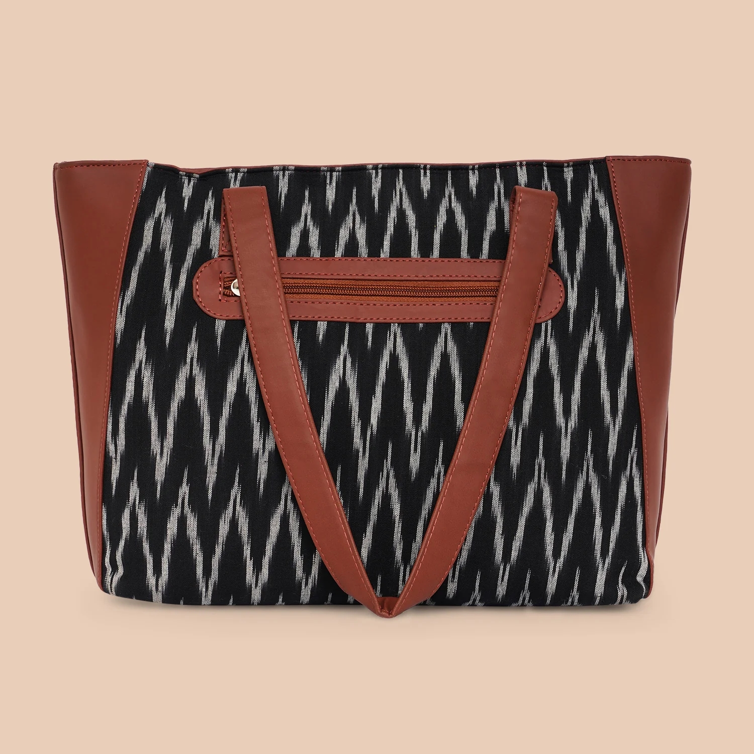 Ikat Wave Side Tote Bag - Image 5