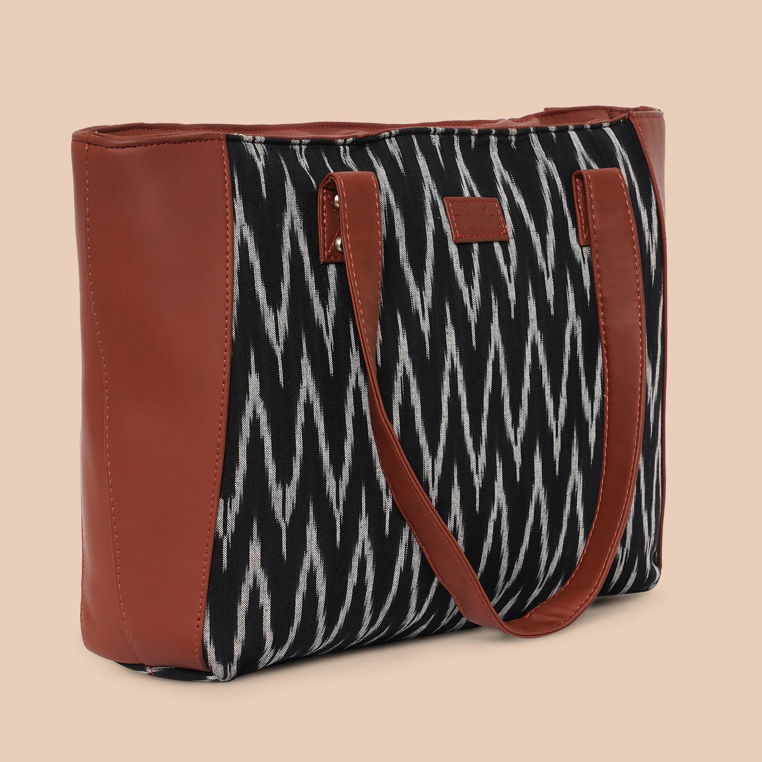 Ikat Wave Side Tote Bag - Image 6
