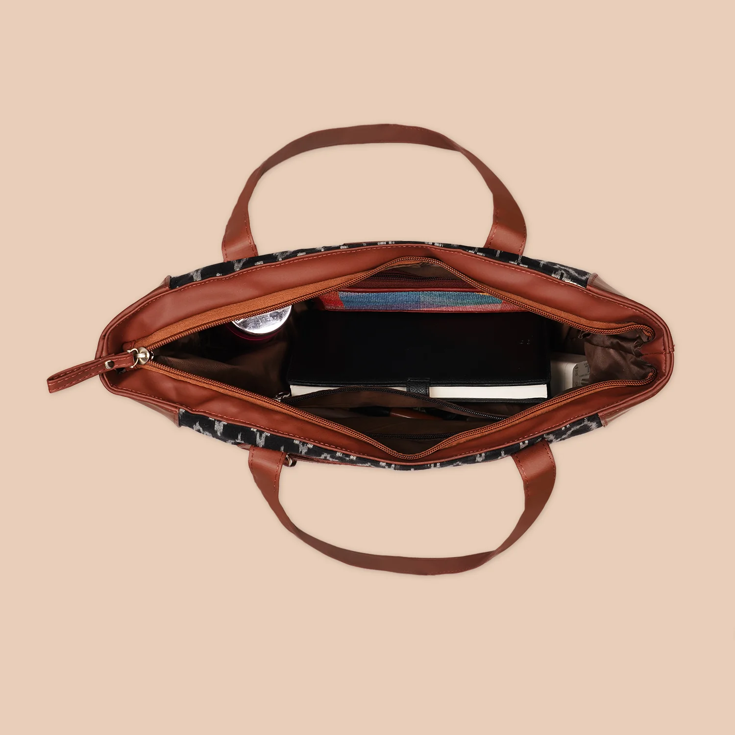 Ikat Wave Side Tote Bag - Image 8
