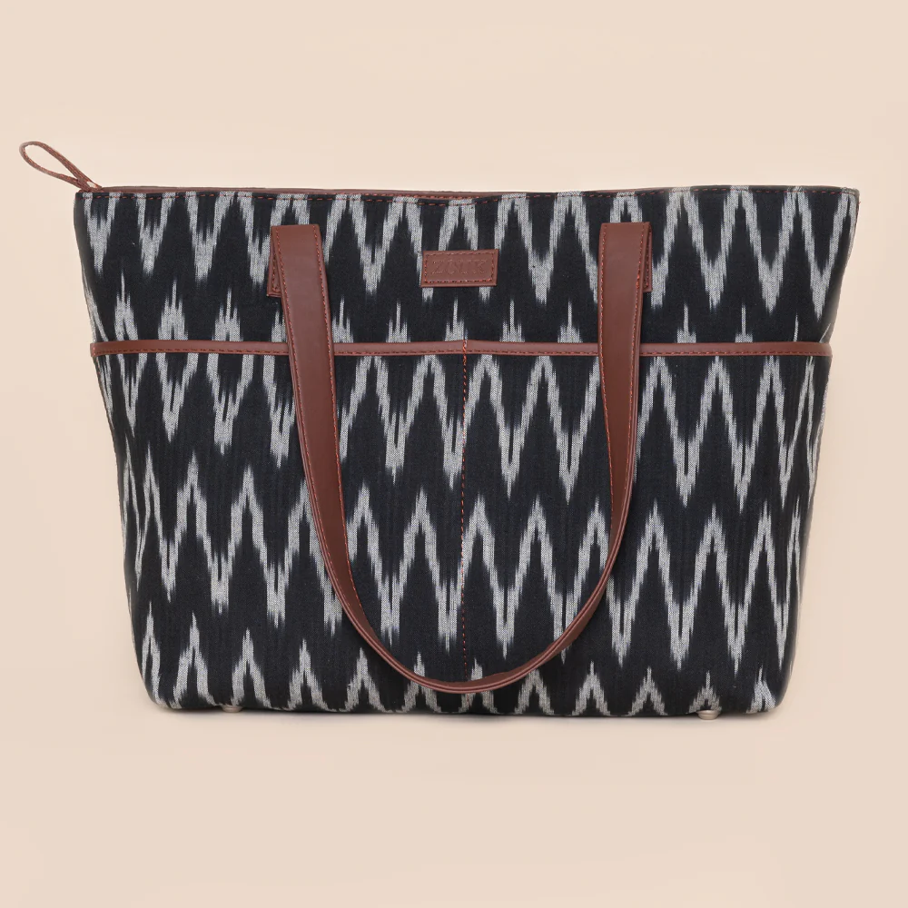 Ikat Wave Tote Bag - Image 2
