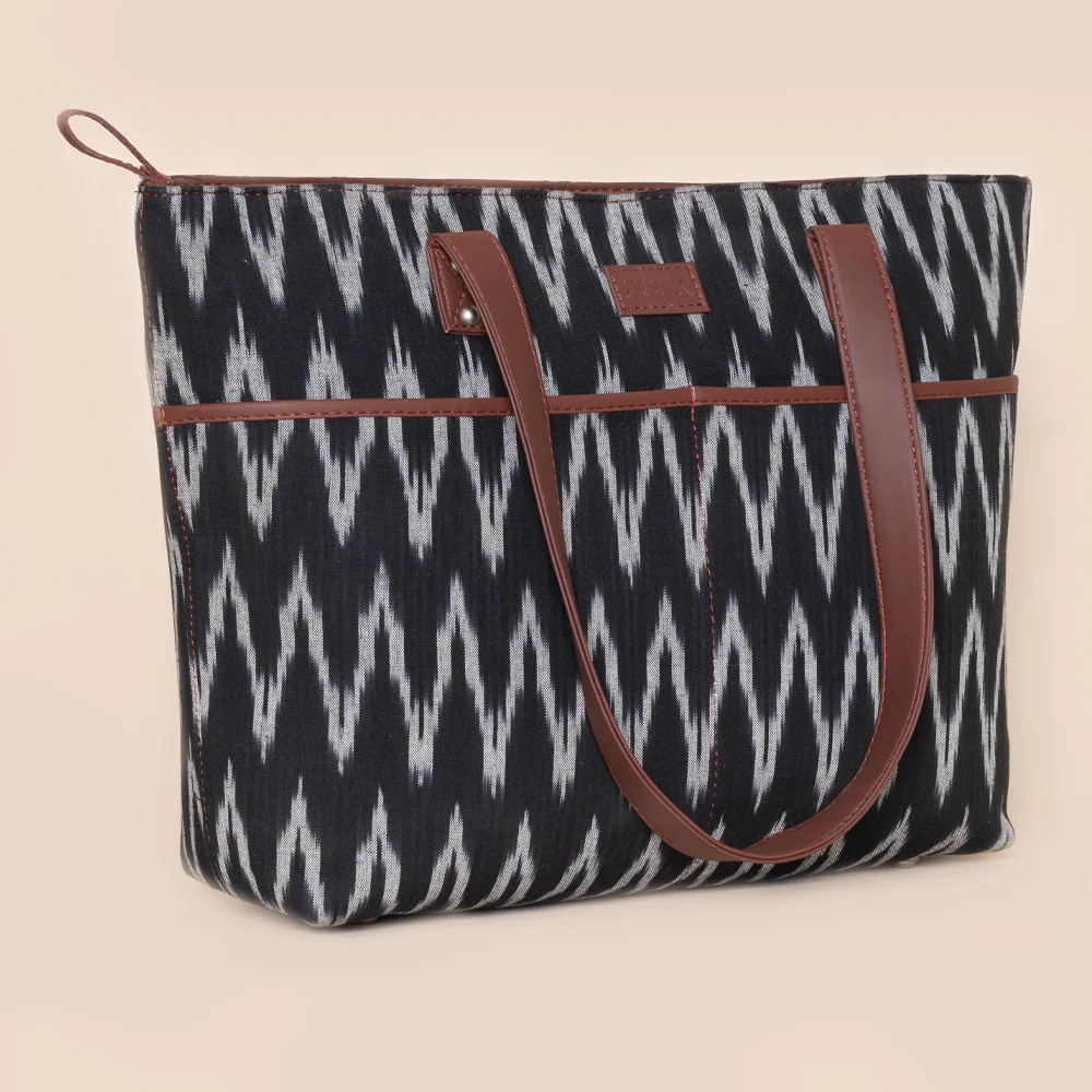 Ikat Wave Tote Bag - Image 3