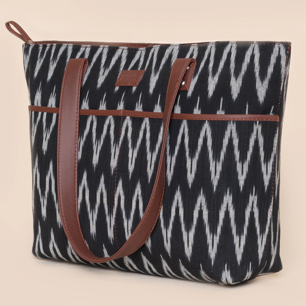 Ikat Wave Tote Bag - Image 6