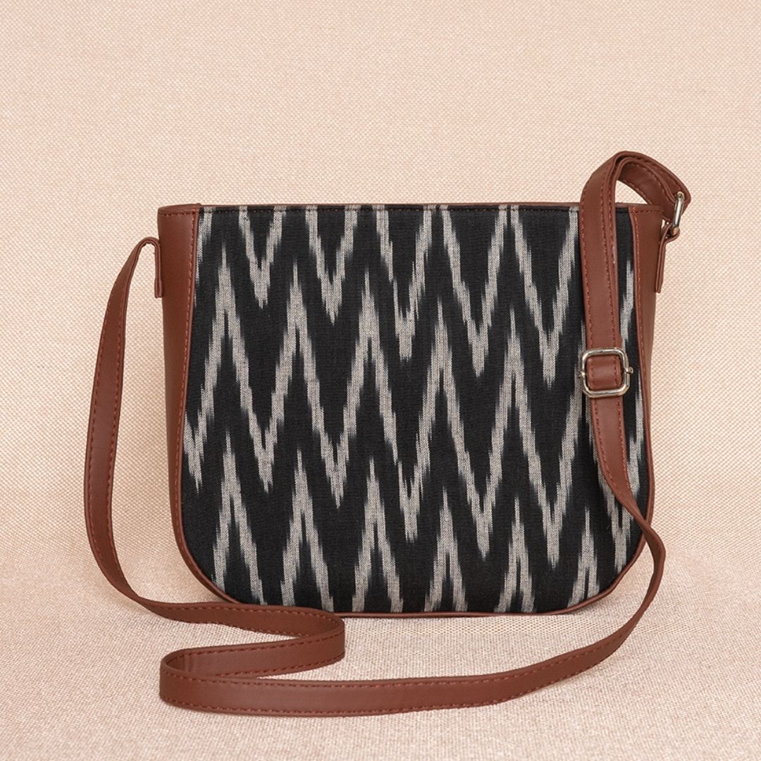 Ikat Wave U-Shaped Sling Bag - Image 3