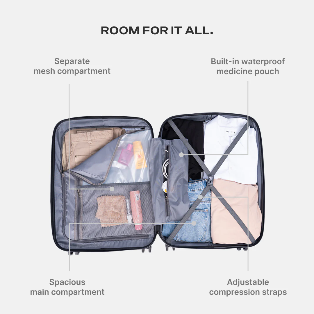Indus Lattice Green Amorah Trolley Bag (Cabin) - Image 7