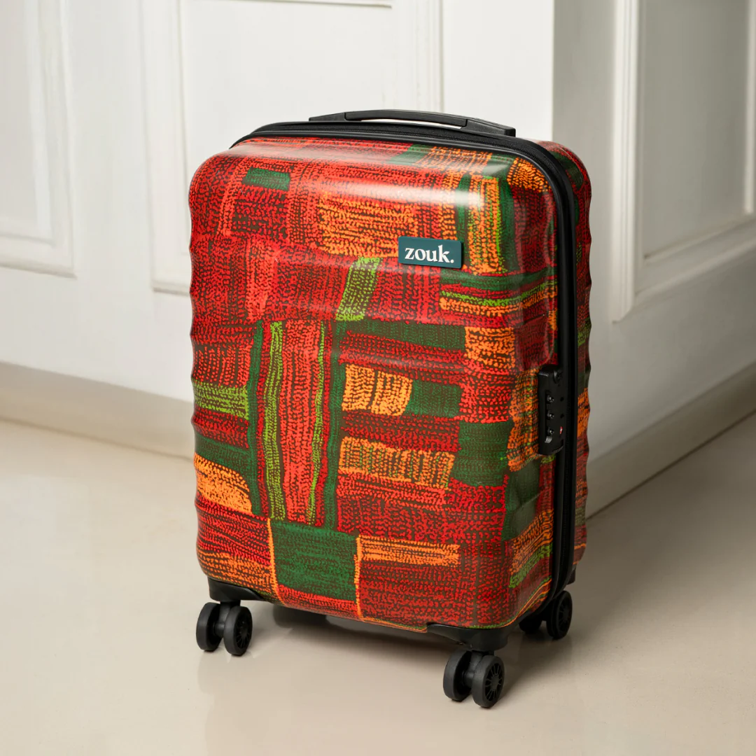 Indus Lattice Red Amorah Trolley Bag (Medium) - Image 2