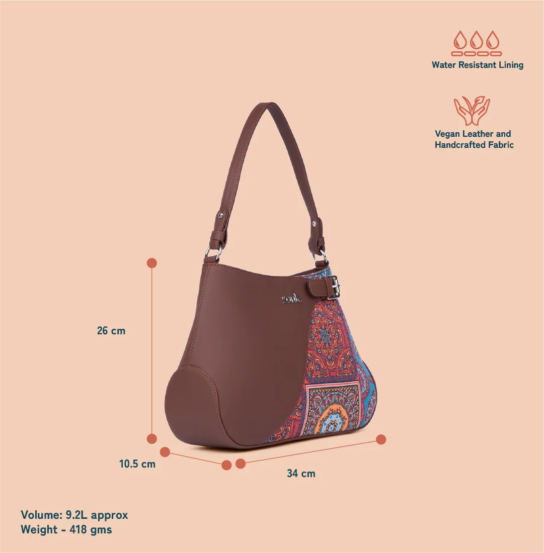 Ira Handbag - Multicolor Mandala Print - Image 3