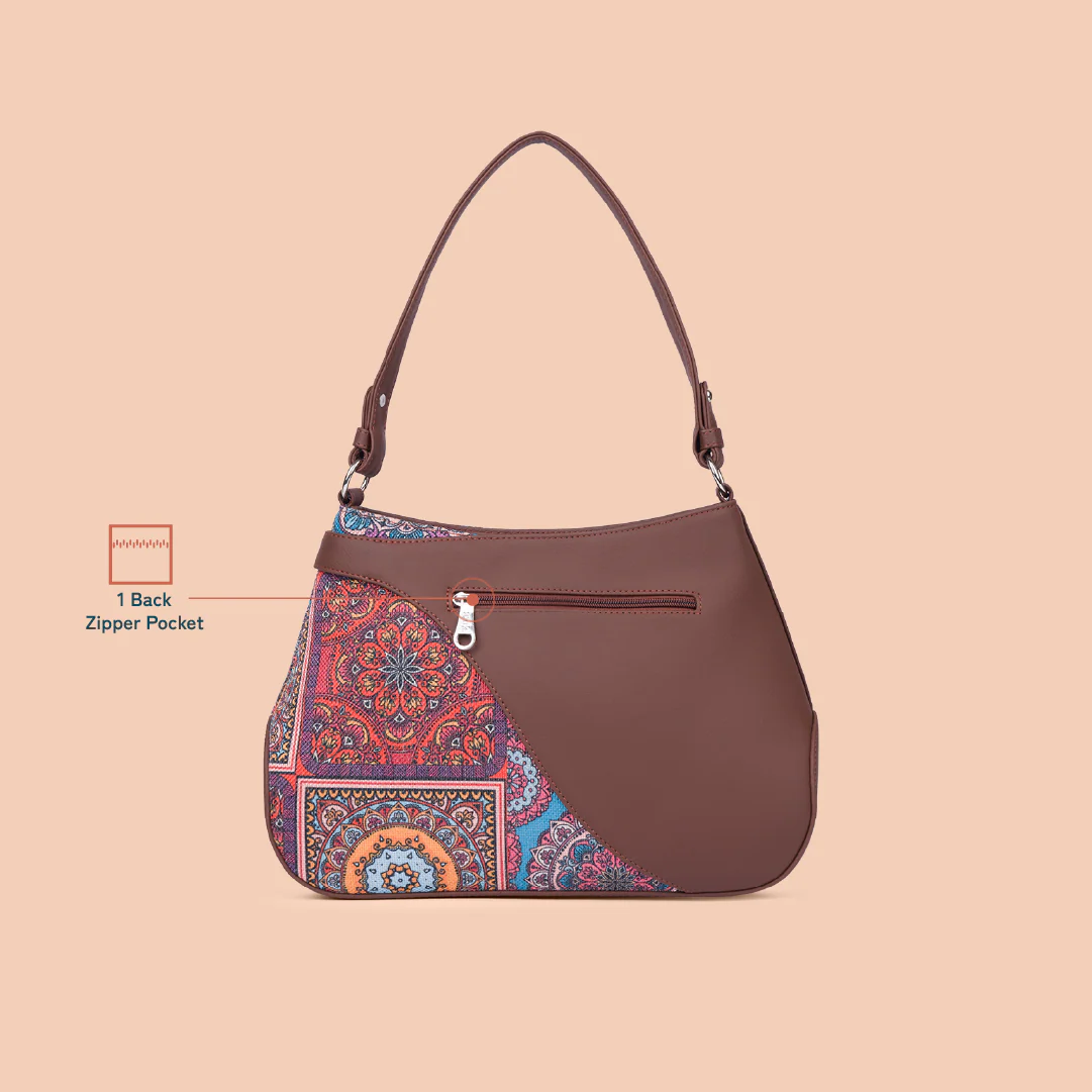 Ira Handbag - Multicolor Mandala Print - Image 4