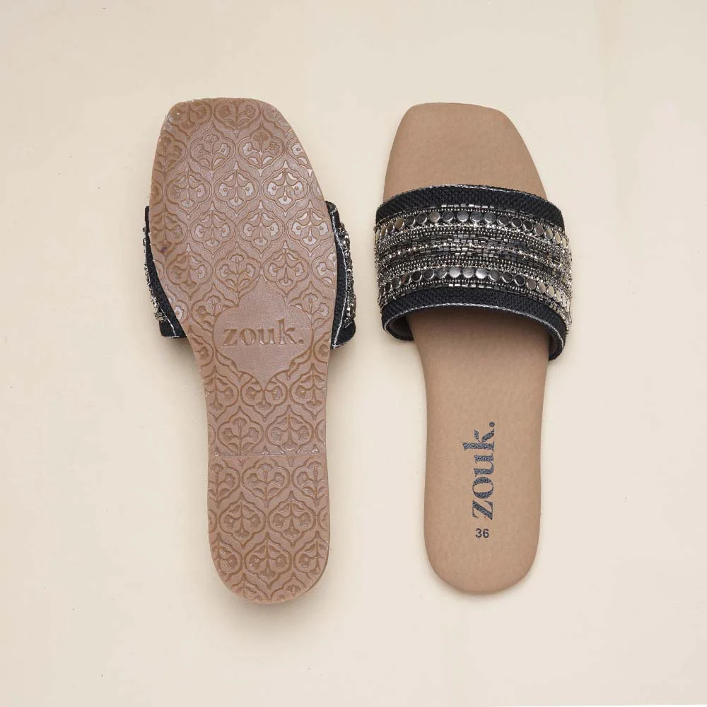 Jaipur Bohemian Oxidised Flats - Image 2