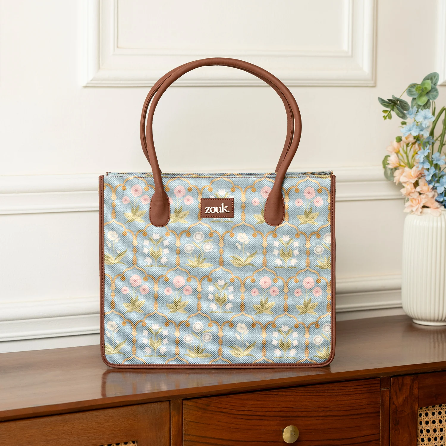 Jaipur Fresco Blue Book Tote - Image 3