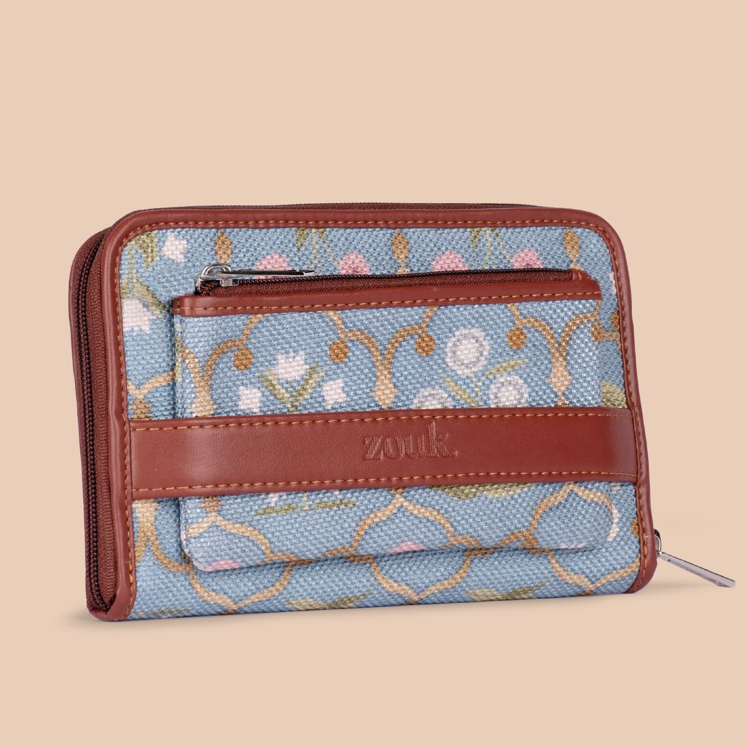 Jaipur Fresco Blue Classic Zipper Wallet - Image 5