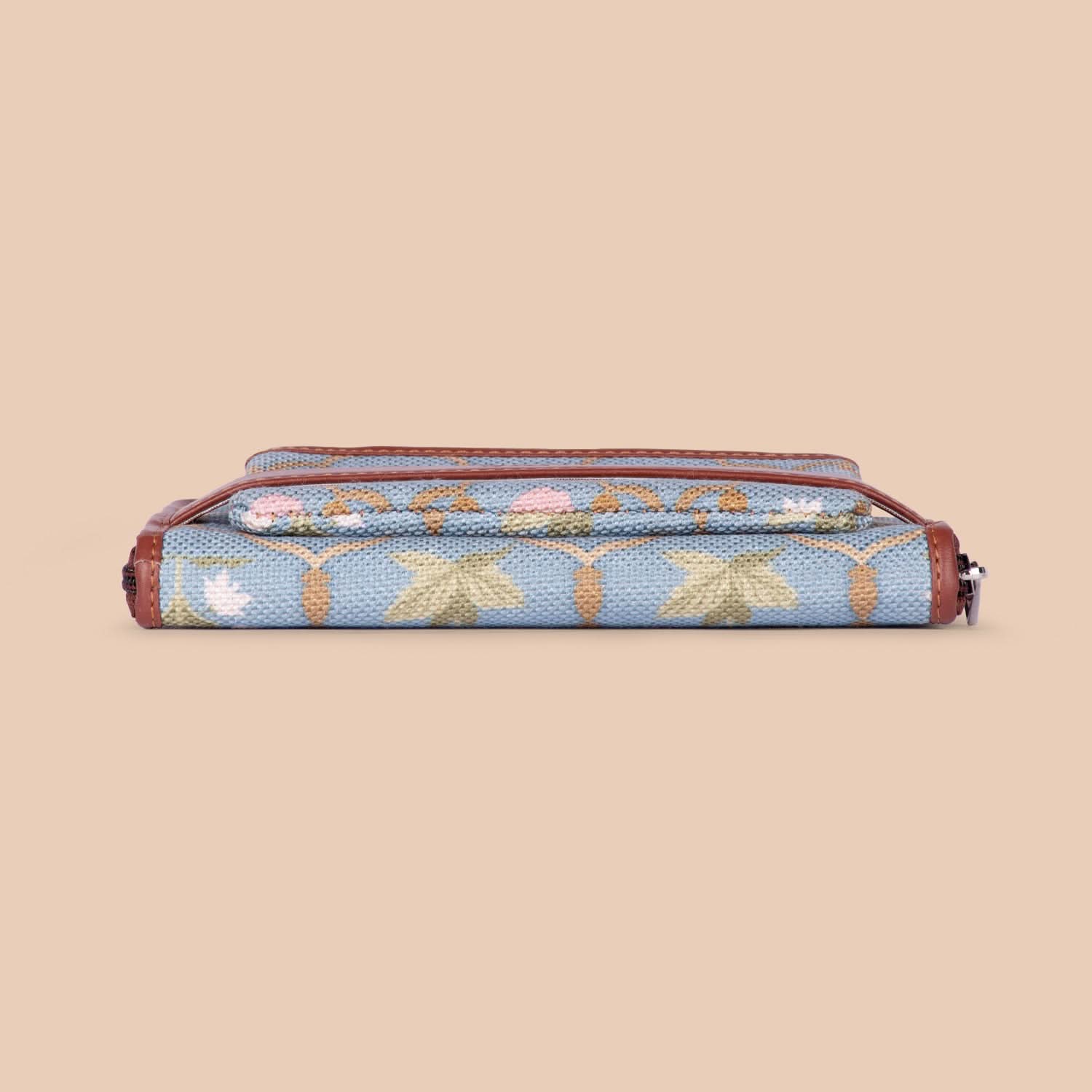 Jaipur Fresco Blue Classic Zipper Wallet - Image 6