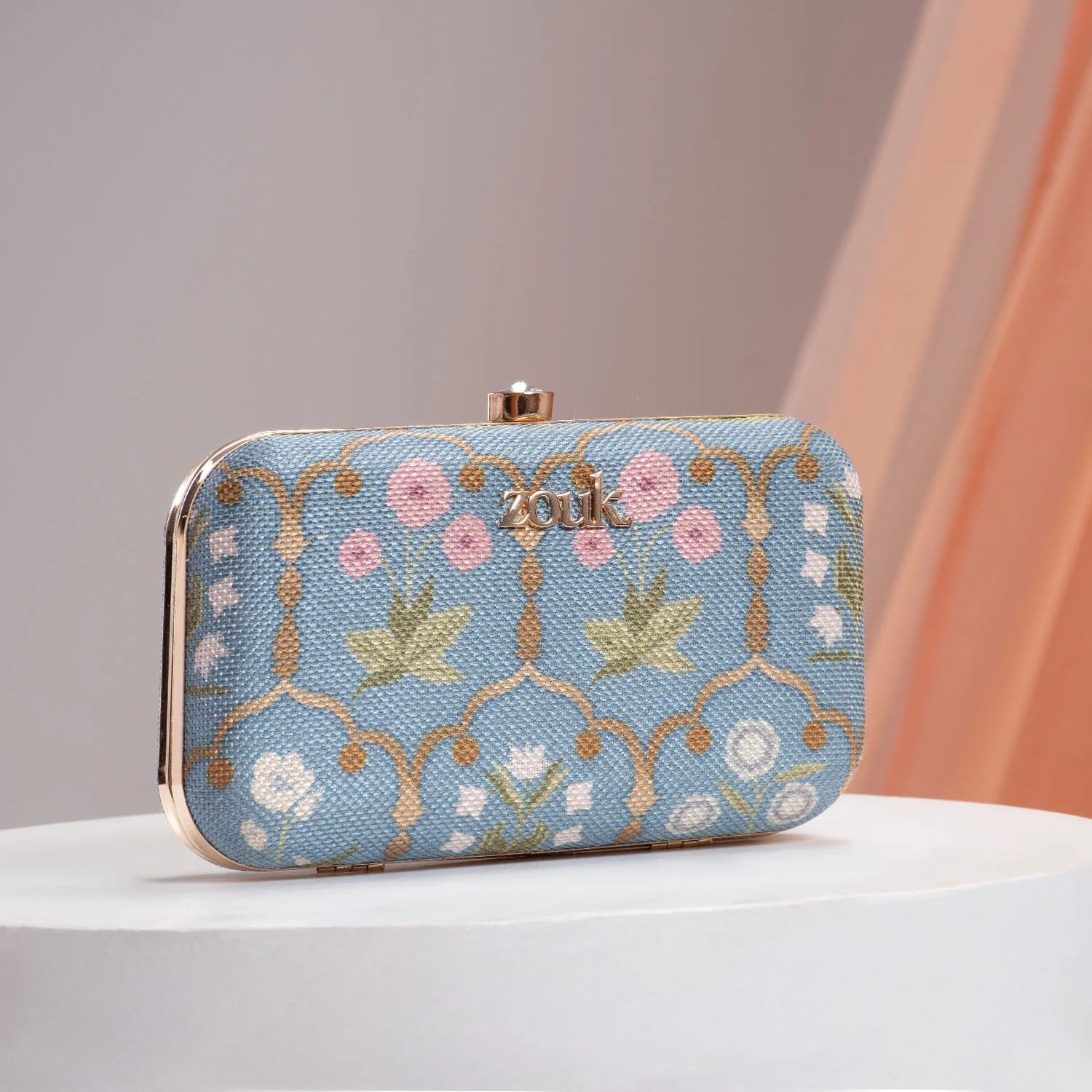 Jaipur Fresco Blue Clutch - Image 2