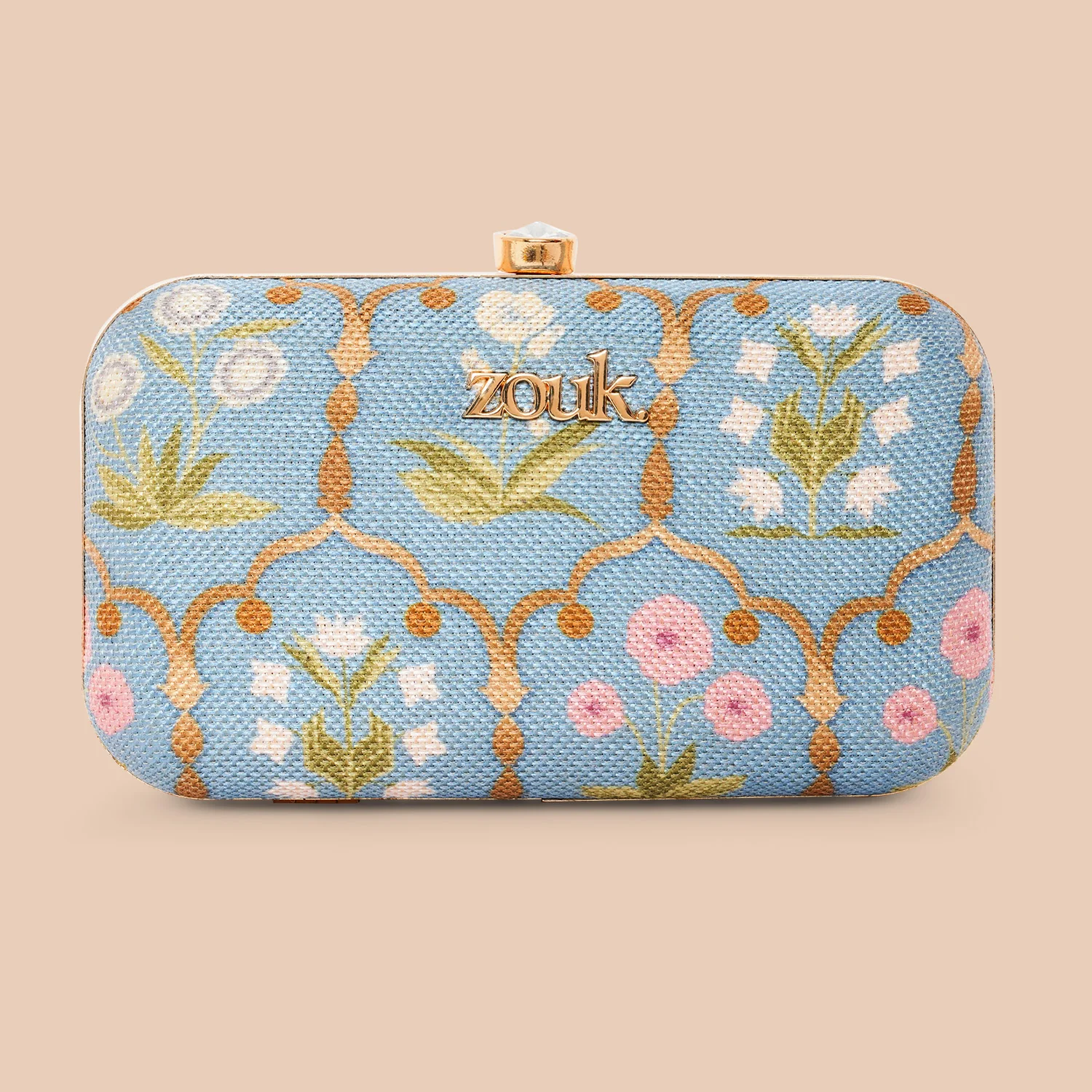 Jaipur Fresco Blue Clutch - Image 3