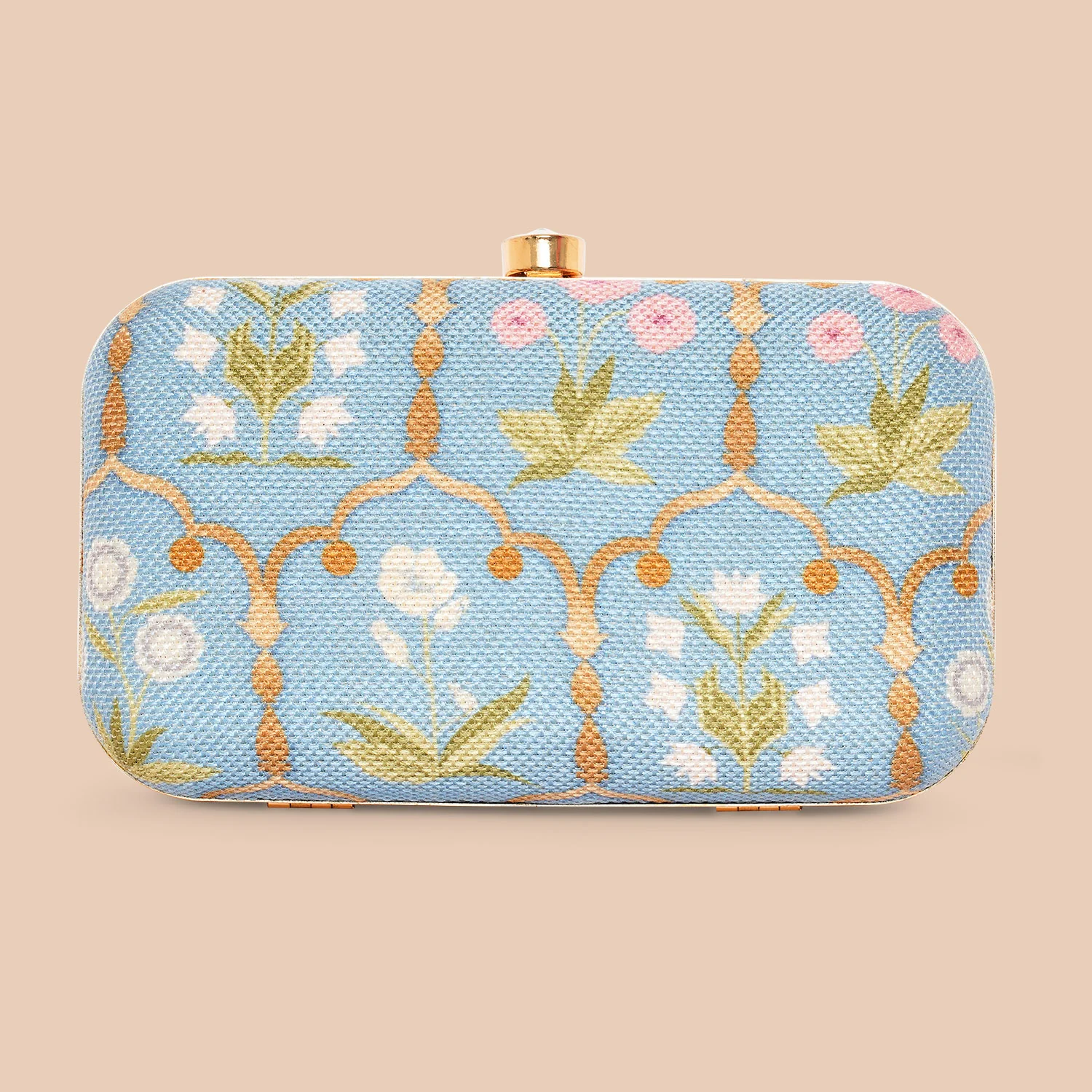 Jaipur Fresco Blue Clutch - Image 5
