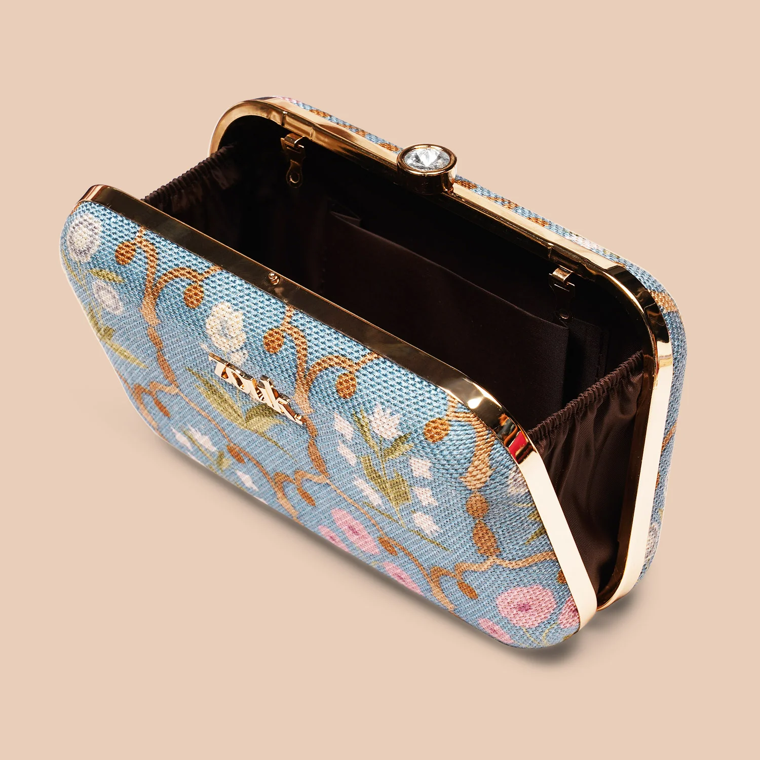 Jaipur Fresco Blue Clutch - Image 6