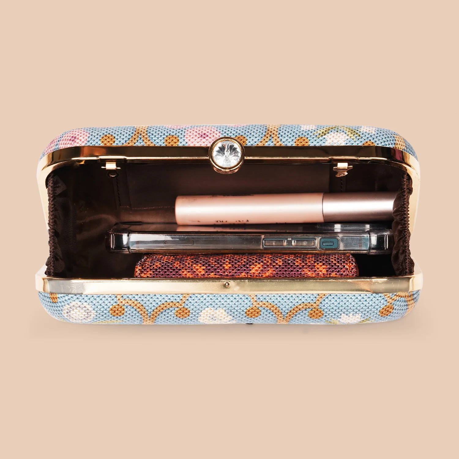 Jaipur Fresco Blue Clutch - Image 7