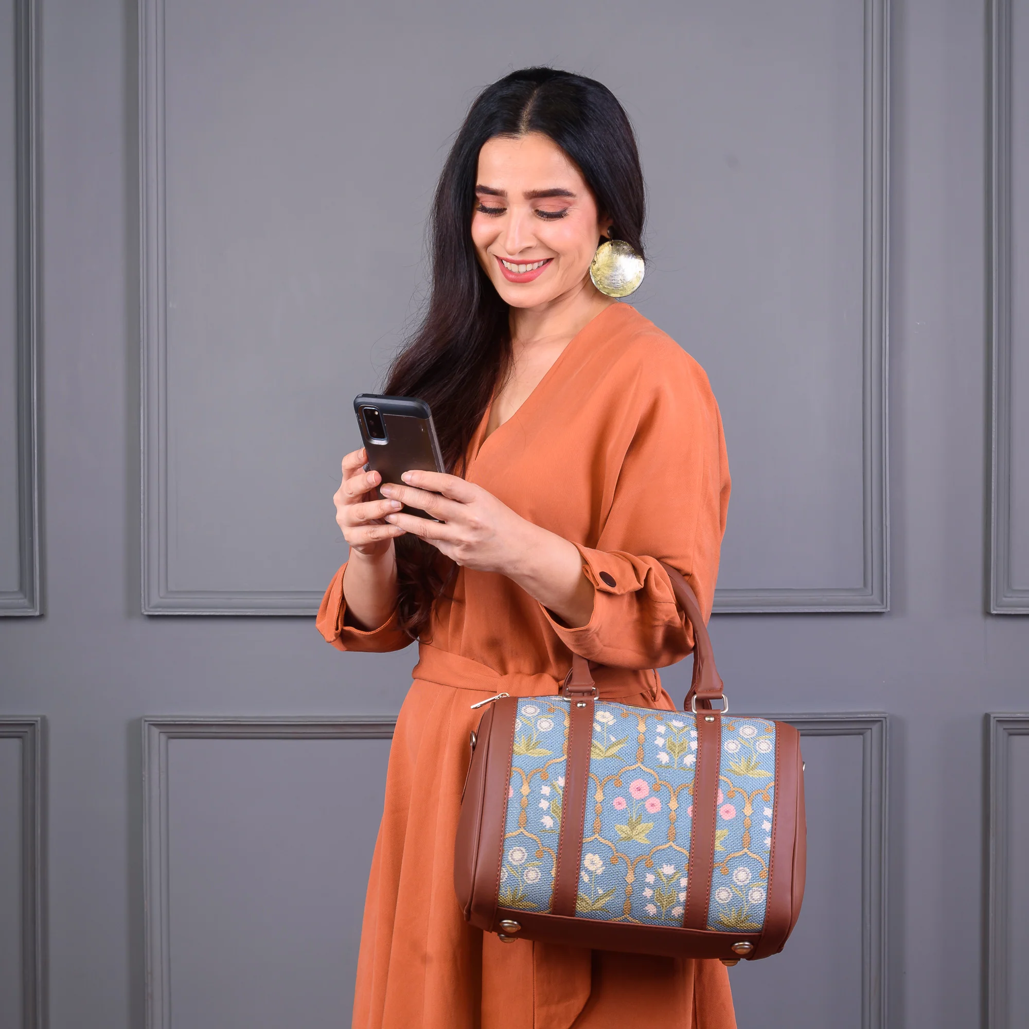 Jaipur Fresco Blue Handbag - Image 2