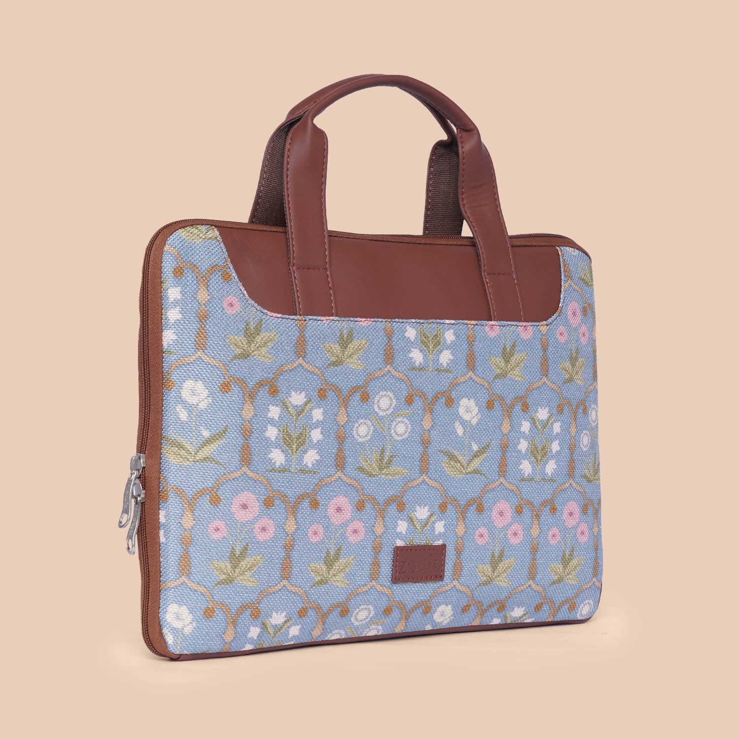Jaipur Fresco Blue L-Zippered Laptop Sleeve - Image 6