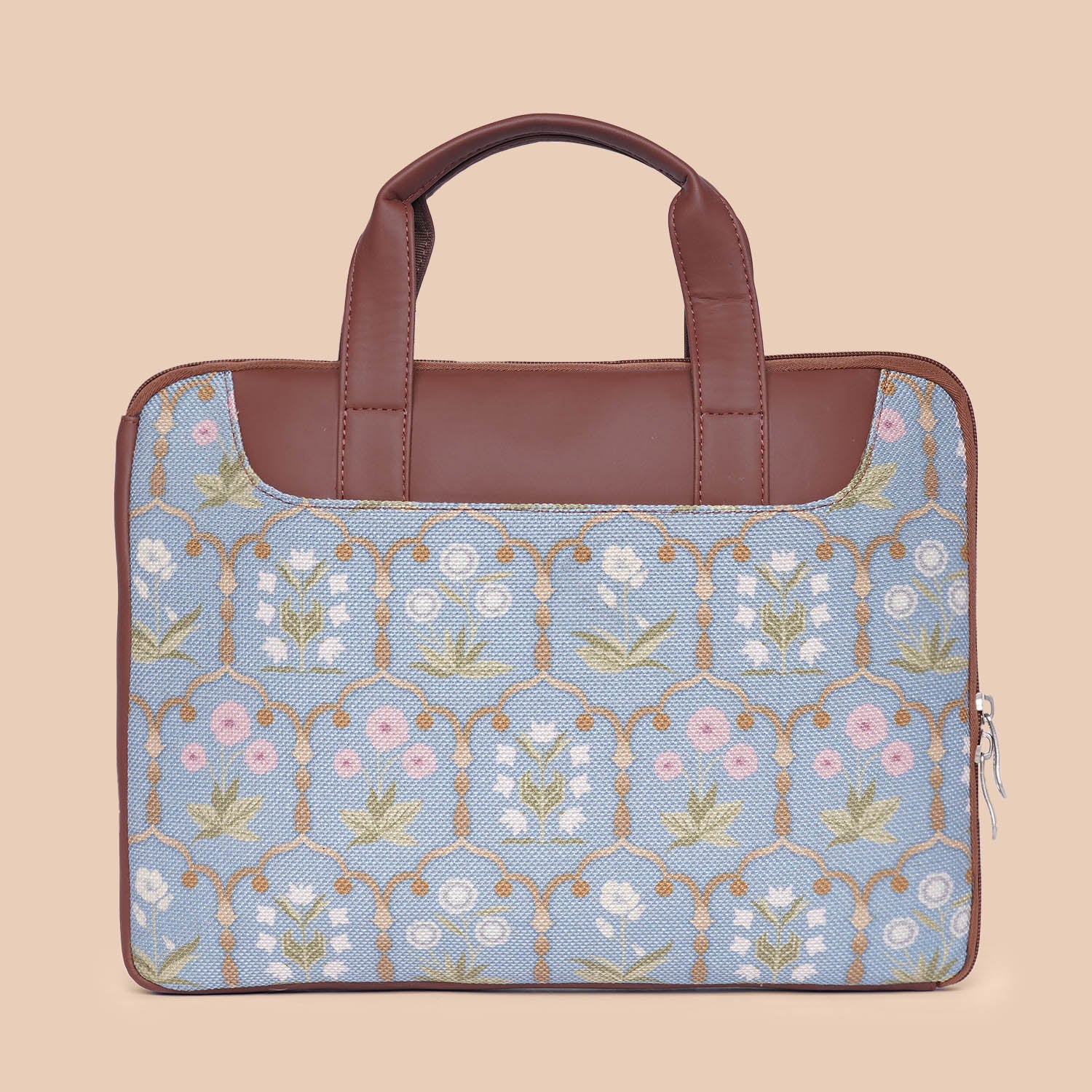 Jaipur Fresco Blue L-Zippered Laptop Sleeve - Image 8