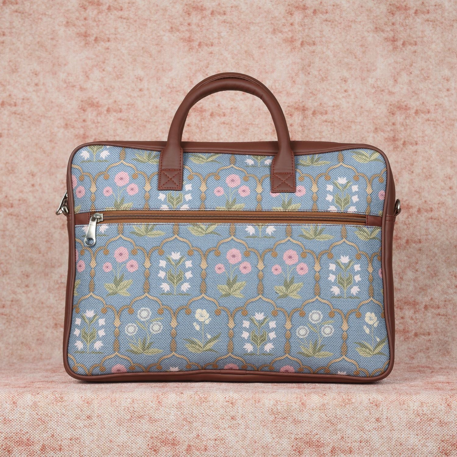 Jaipur Fresco Blue Laptop Bag - Image 3