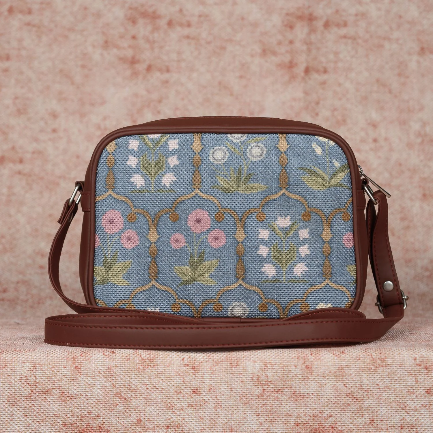 Jaipur Fresco Blue Sling Bag - Image 2