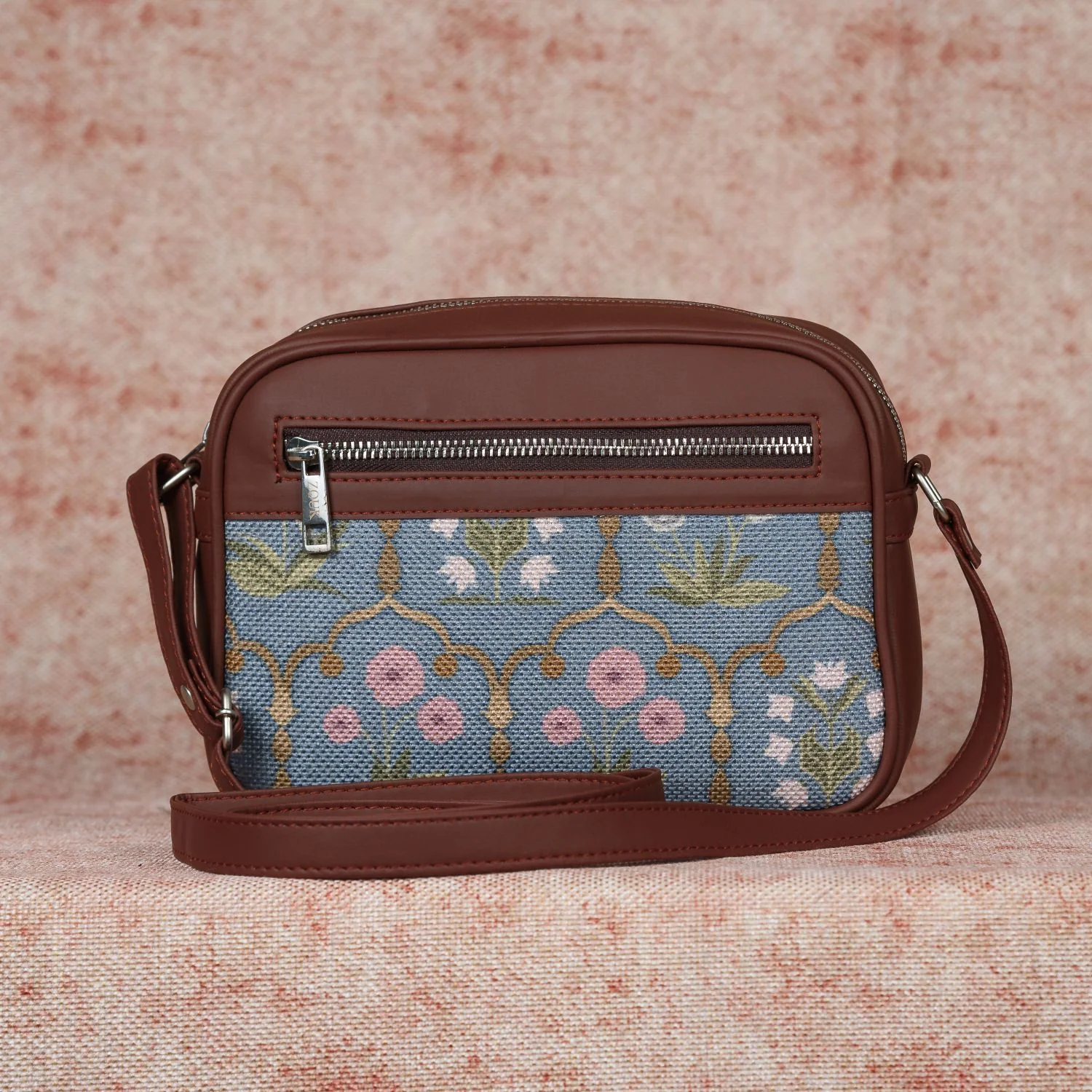 Jaipur Fresco Blue Sling Bag - Image 4