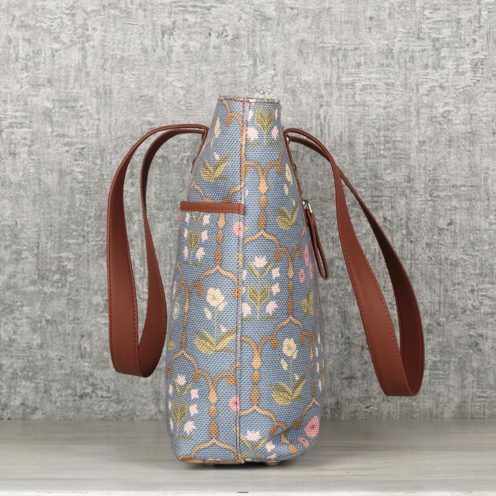 Jaipur Fresco Blue Tote Bag - Image 7