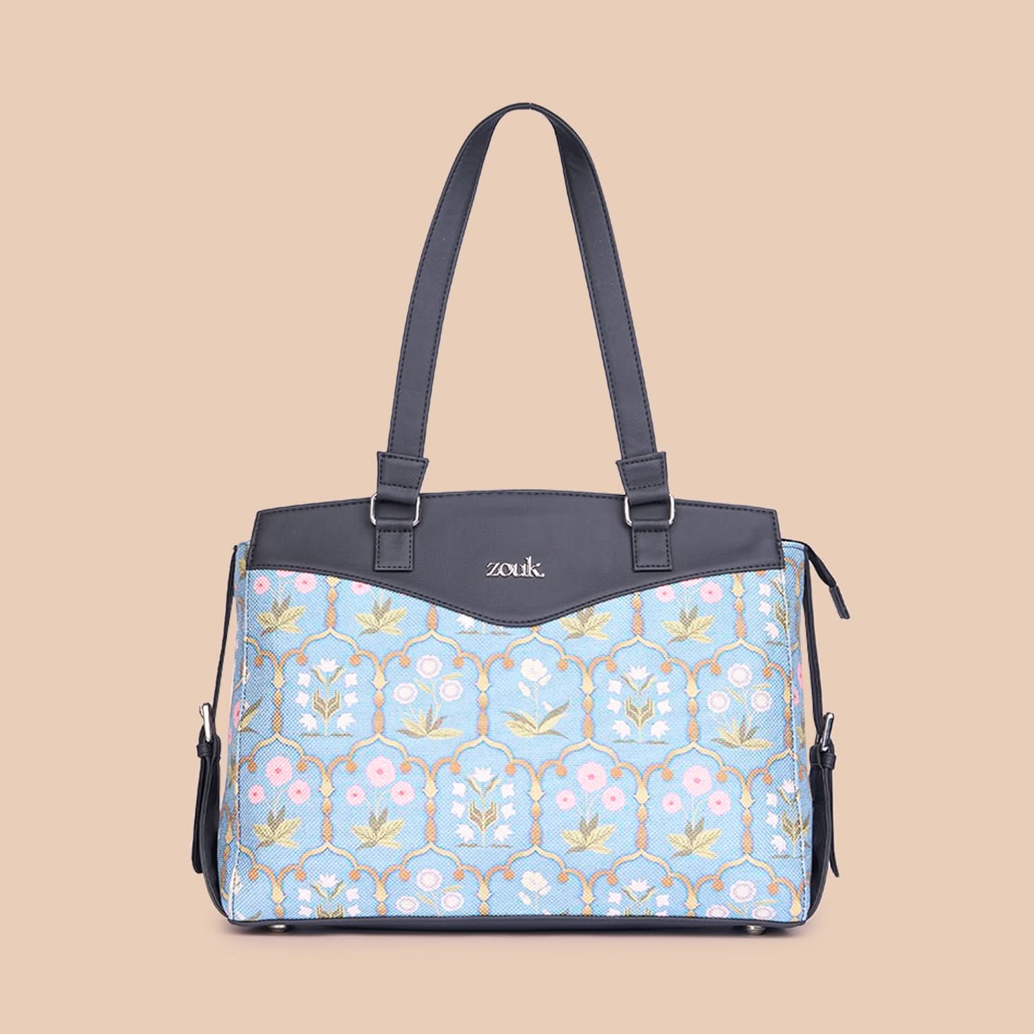 Jaipur Fresco Blue Women's Work Bag Black - Image 3