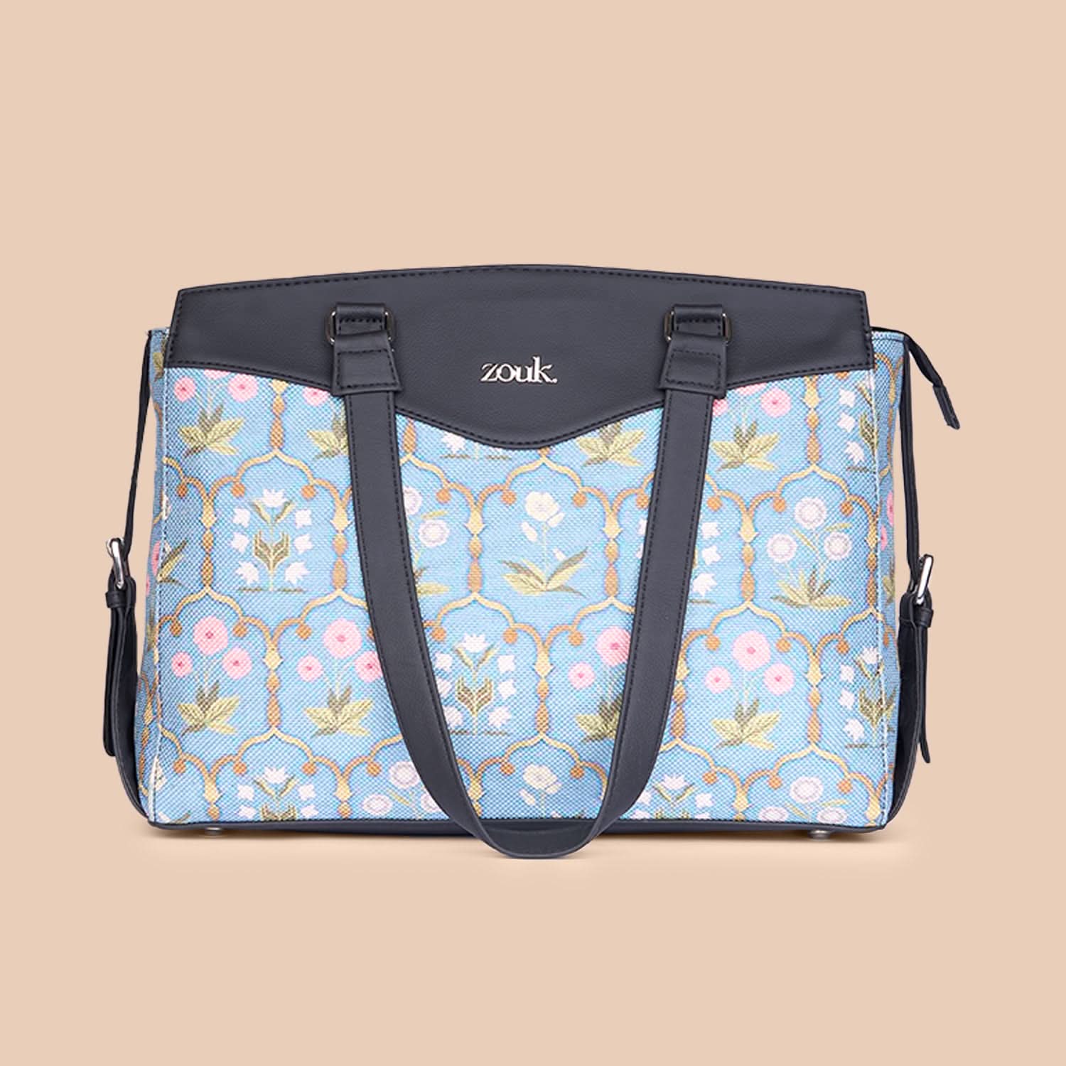 Jaipur Fresco Blue Women's Work Bag Black - Image 4
