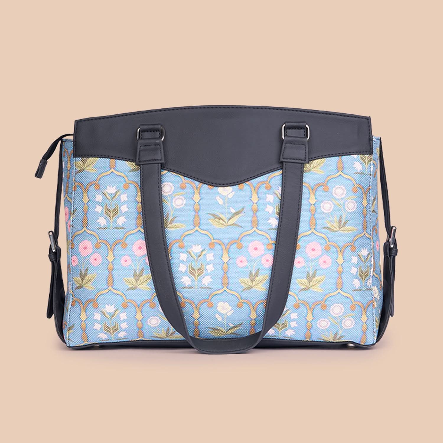 Jaipur Fresco Blue Women's Work Bag Black - Image 5