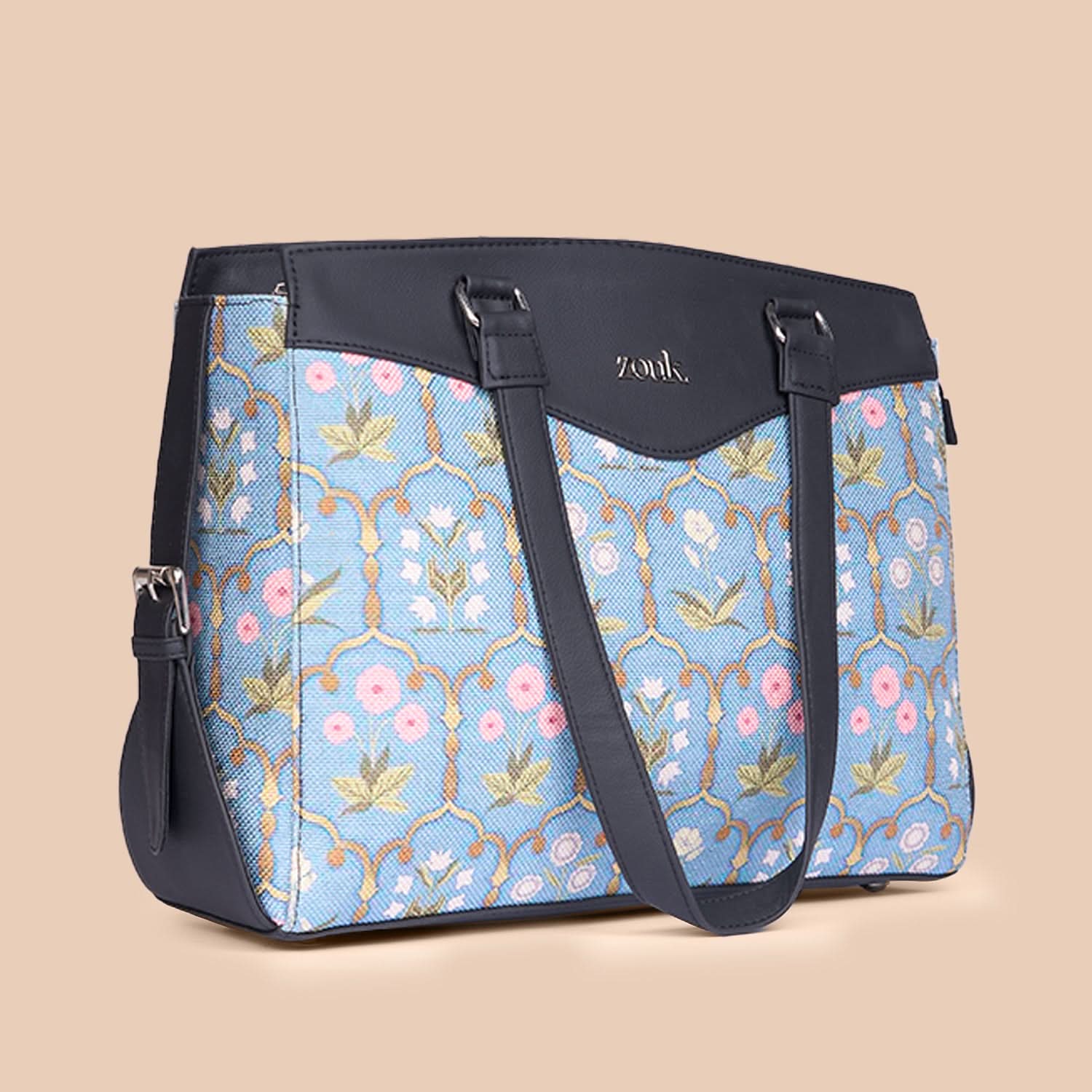 Jaipur Fresco Blue Women's Work Bag Black - Image 6