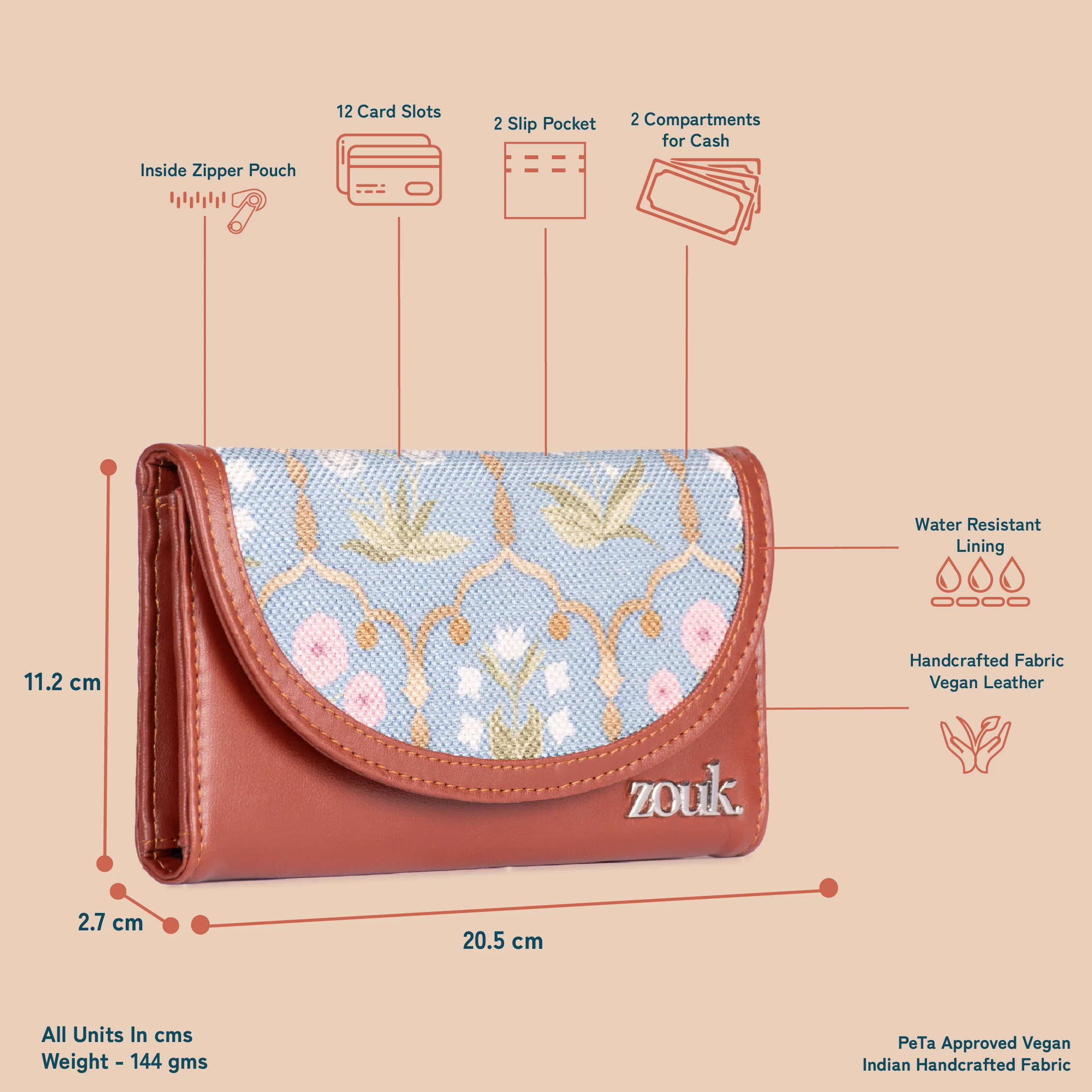 Jaipur Fresco Kyra Flap Wallet - Image 5