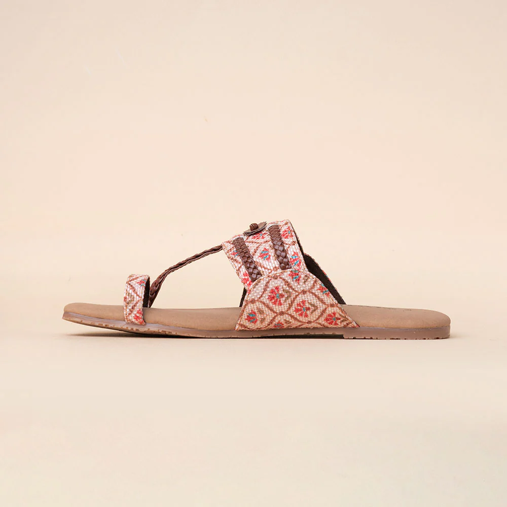 Jaipur Kamal Braided Kolhapuri Chappal - Image 10