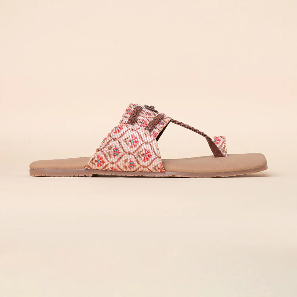 Jaipur Kamal Braided Kolhapuri Chappal - Image 11