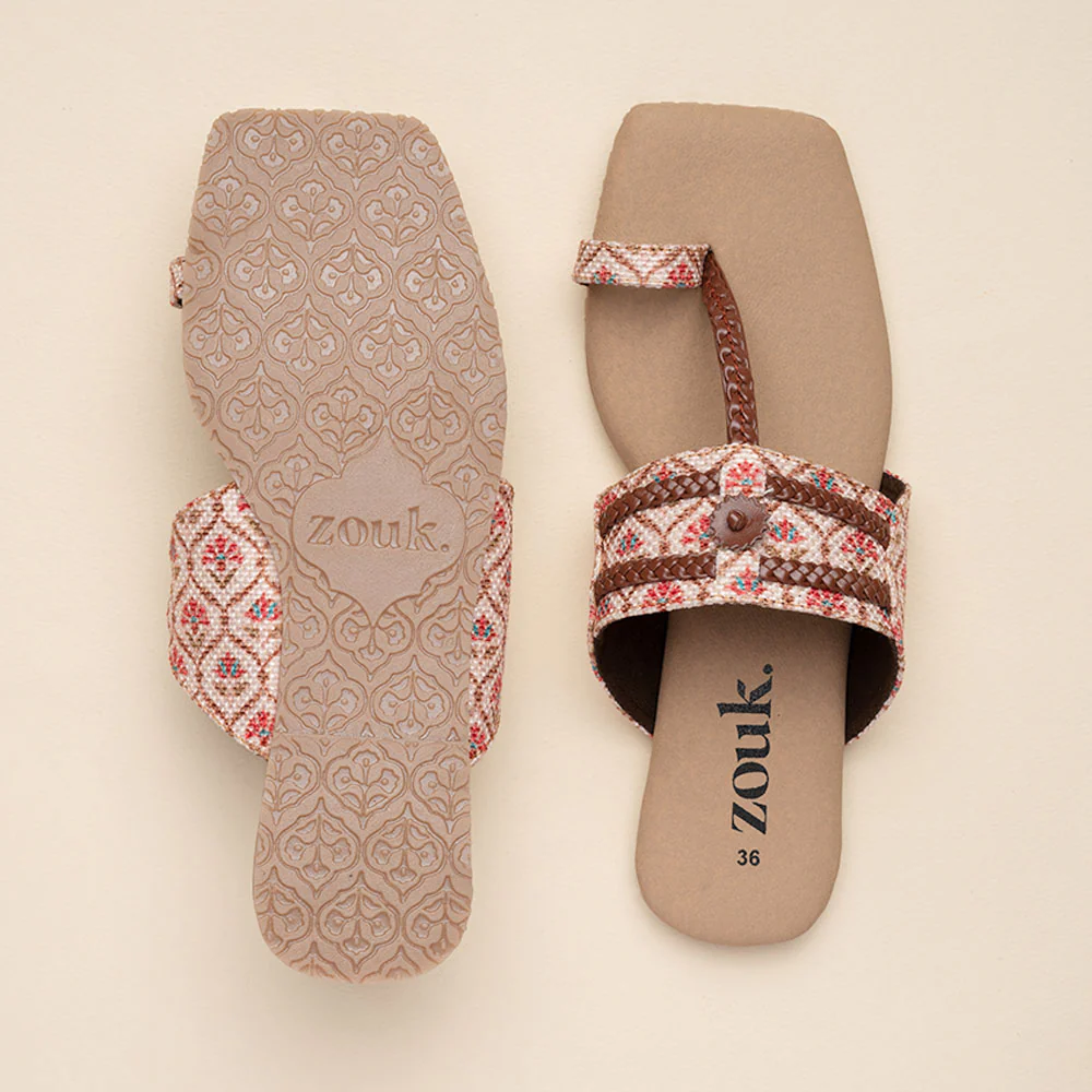 Jaipur Kamal Braided Kolhapuri Chappal - Image 2