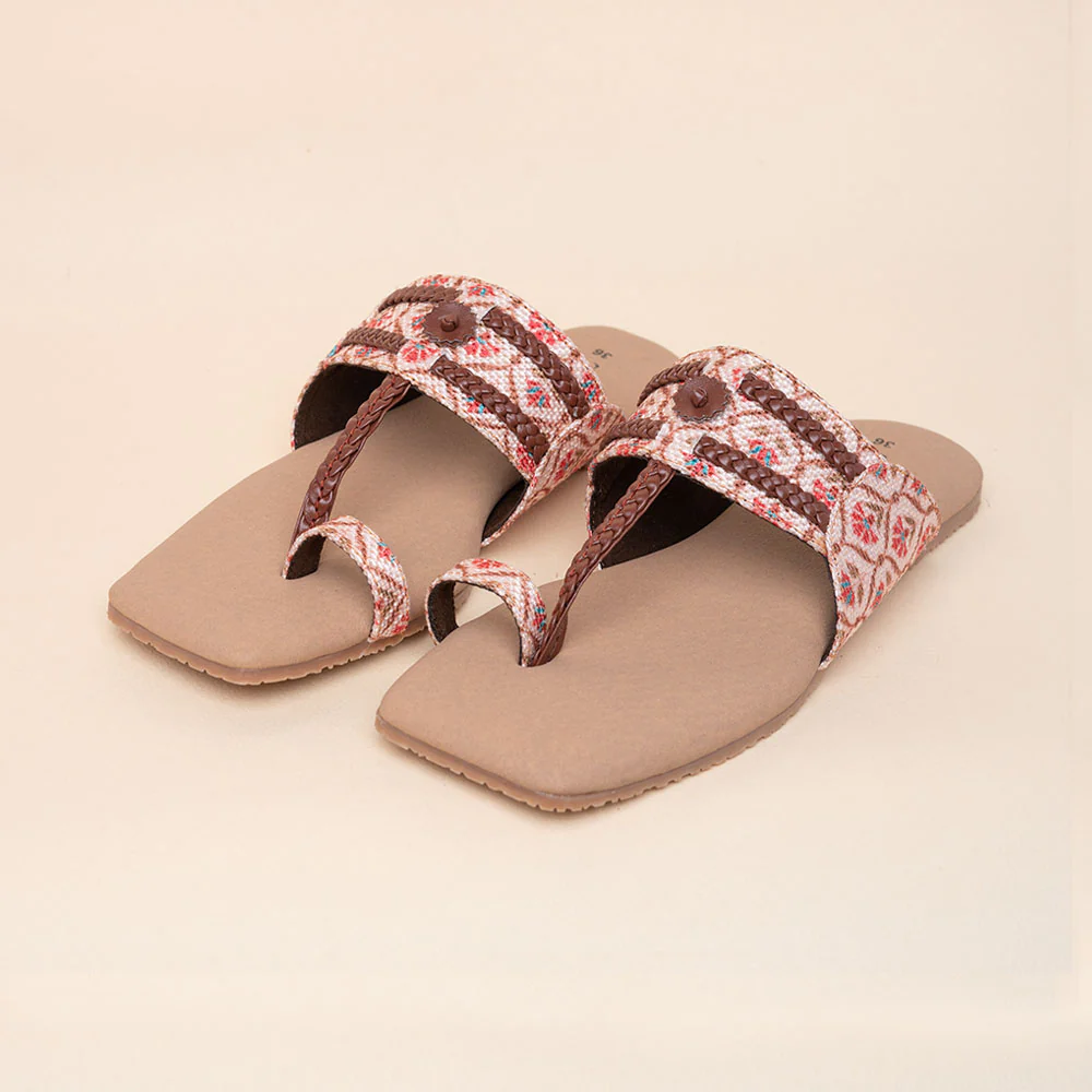 Jaipur Kamal Braided Kolhapuri Chappal - Image 6