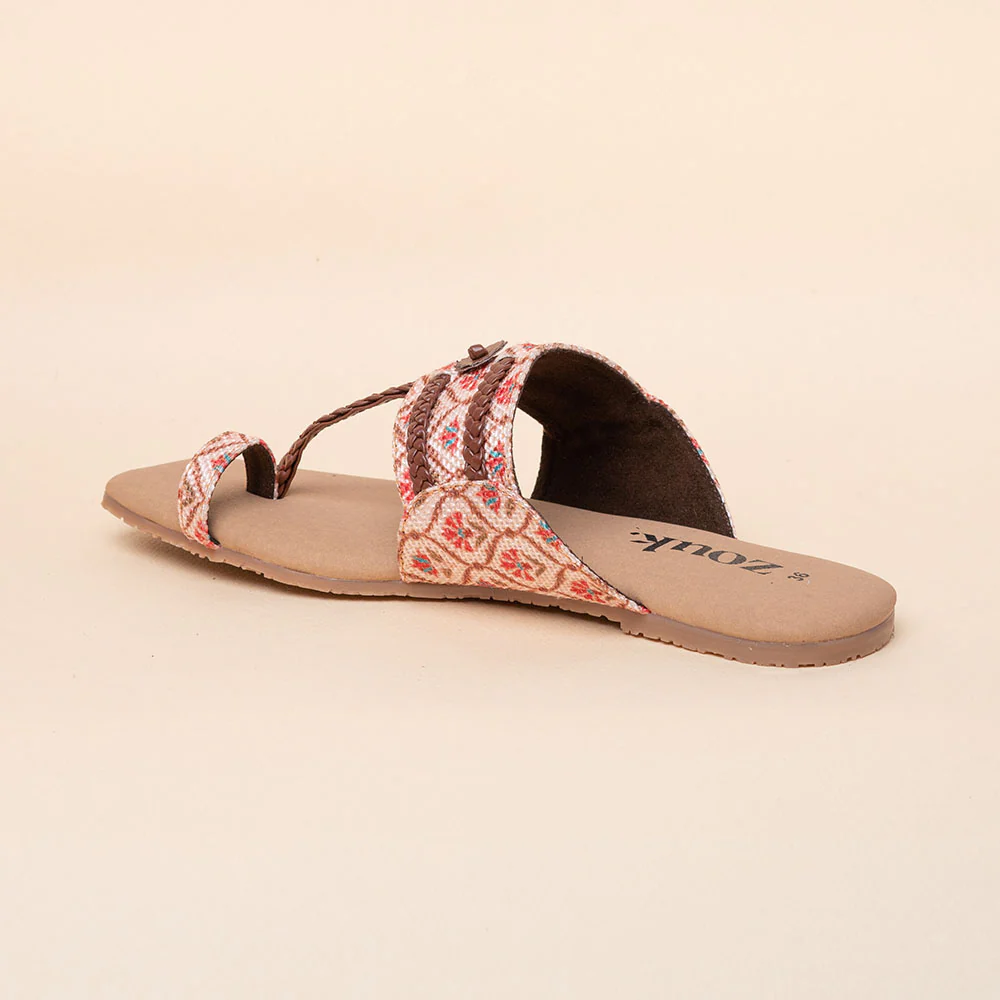 Jaipur Kamal Braided Kolhapuri Chappal - Image 8