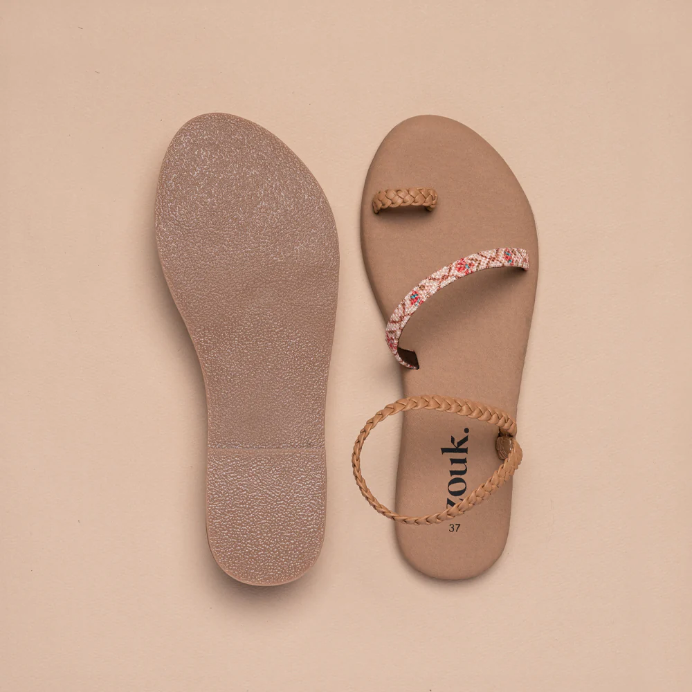 Jaipur Kamal Tan Braided Sandal - Image 2