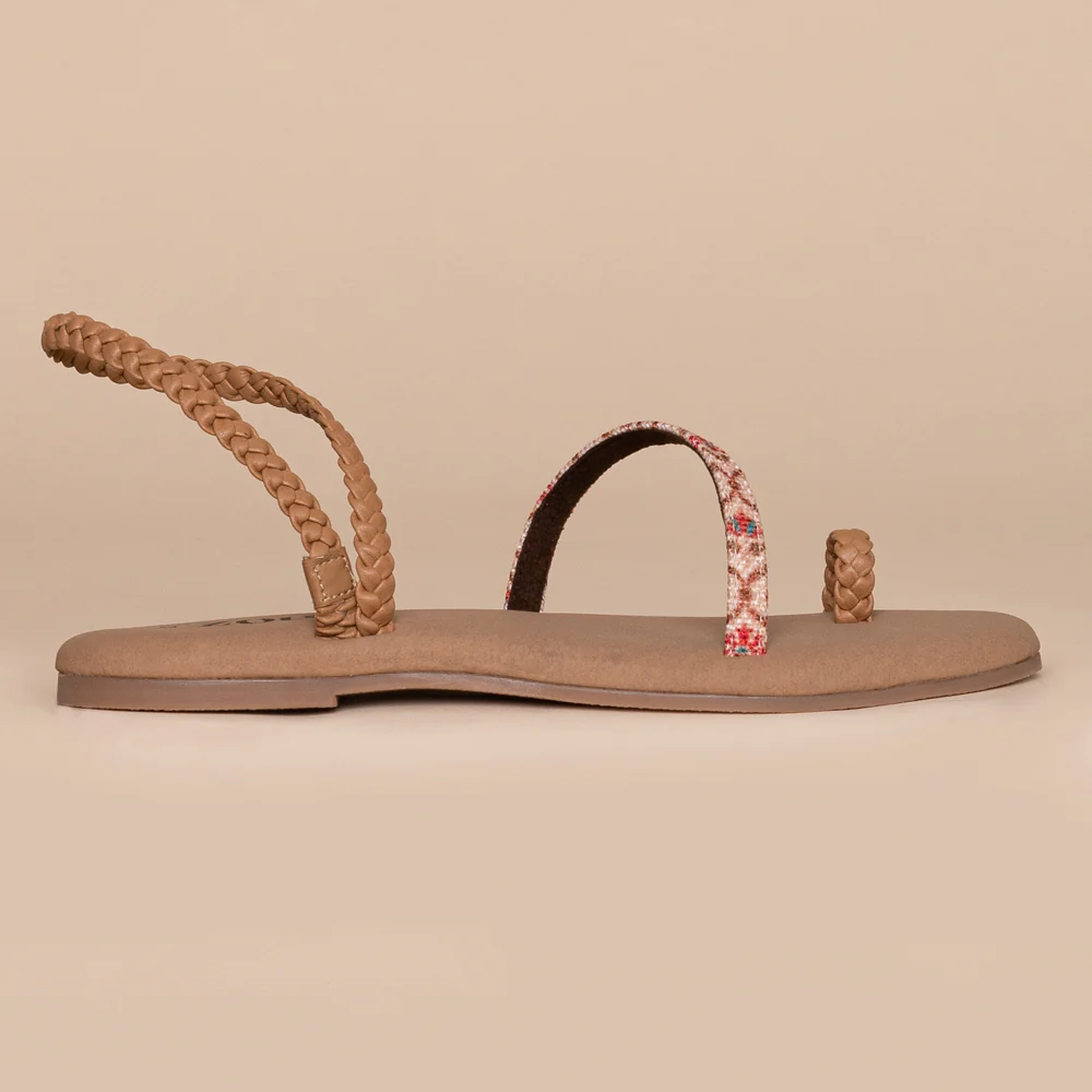 Jaipur Kamal Tan Braided Sandal - Image 8