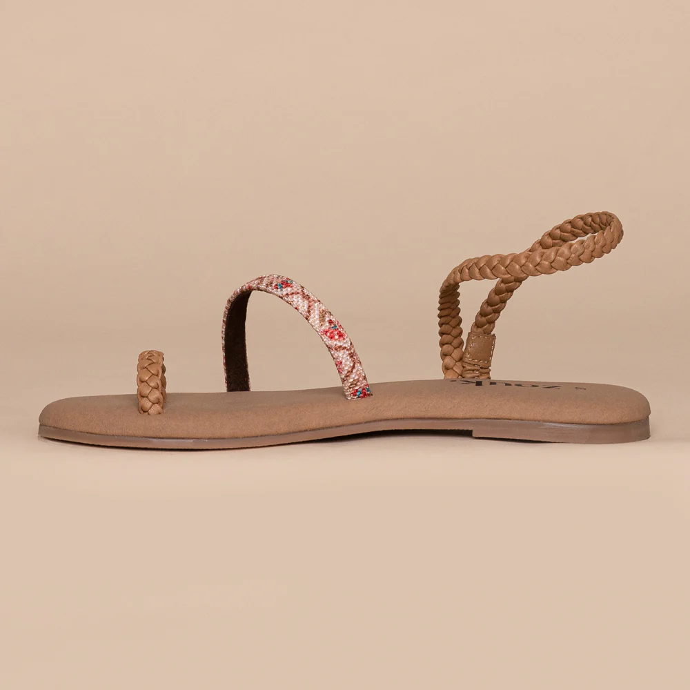 Jaipur Kamal Tan Braided Sandal - Image 9