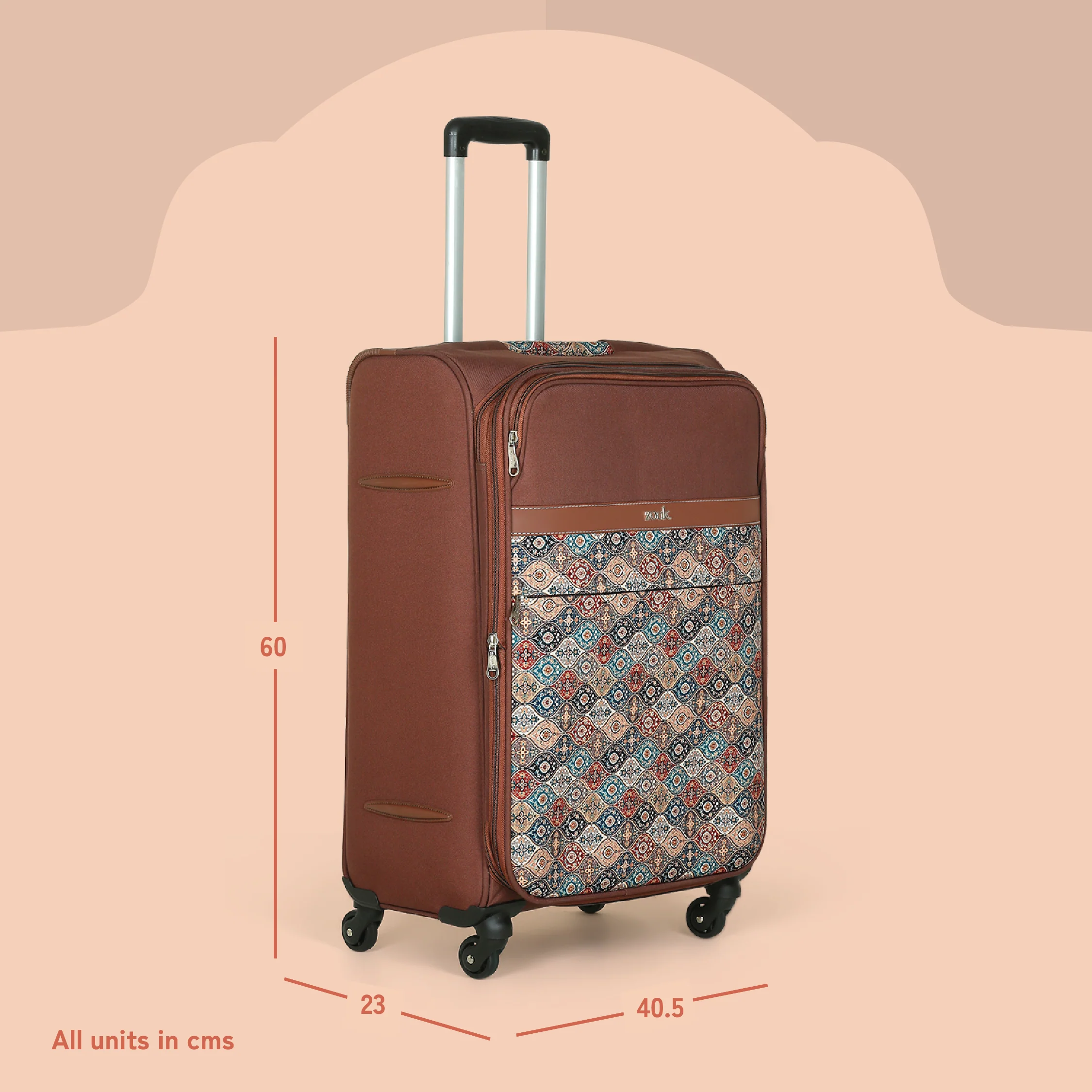 Jammu Kaleen Avasa Trolley Bag (Medium) - Image 6