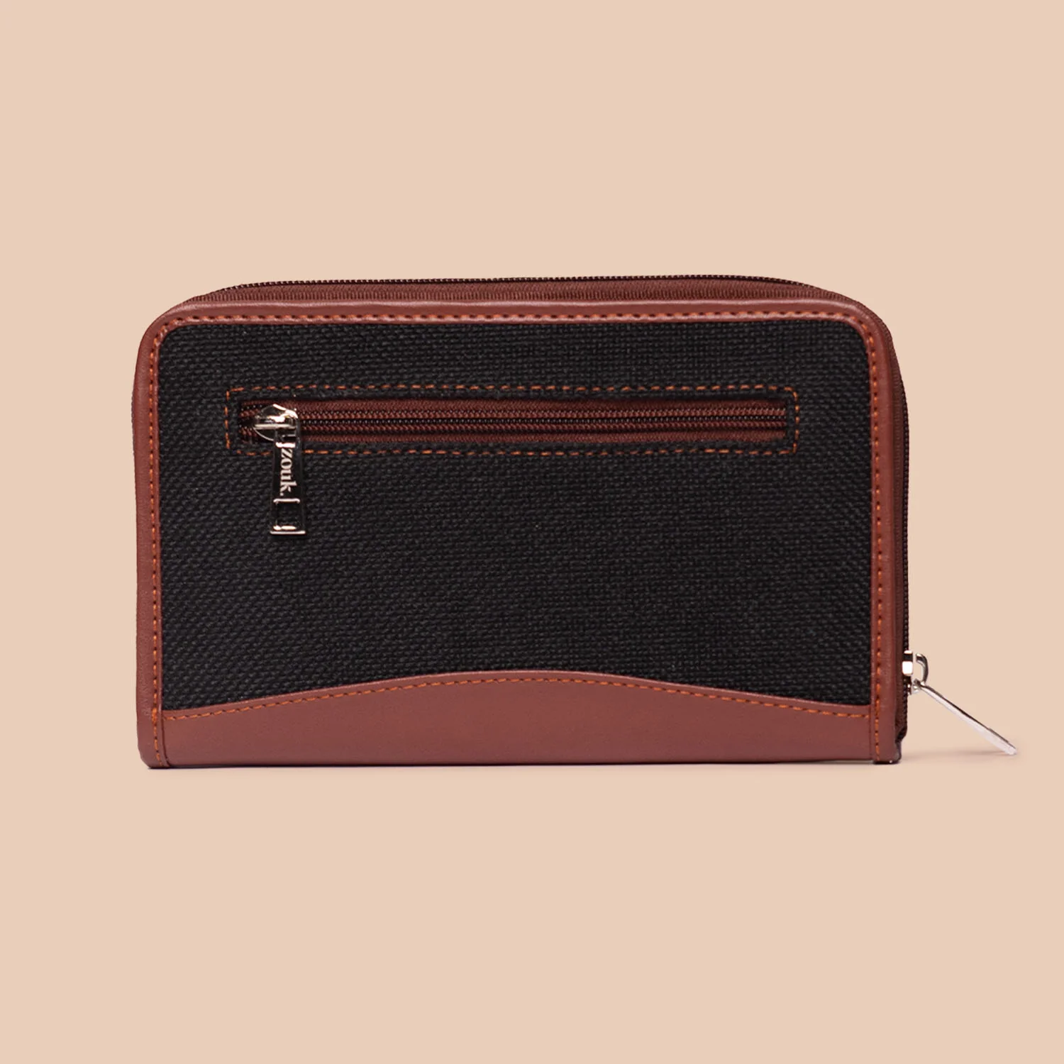 Jet Black Everyday Tote Bag & Chain Wallet Combo - Image 6