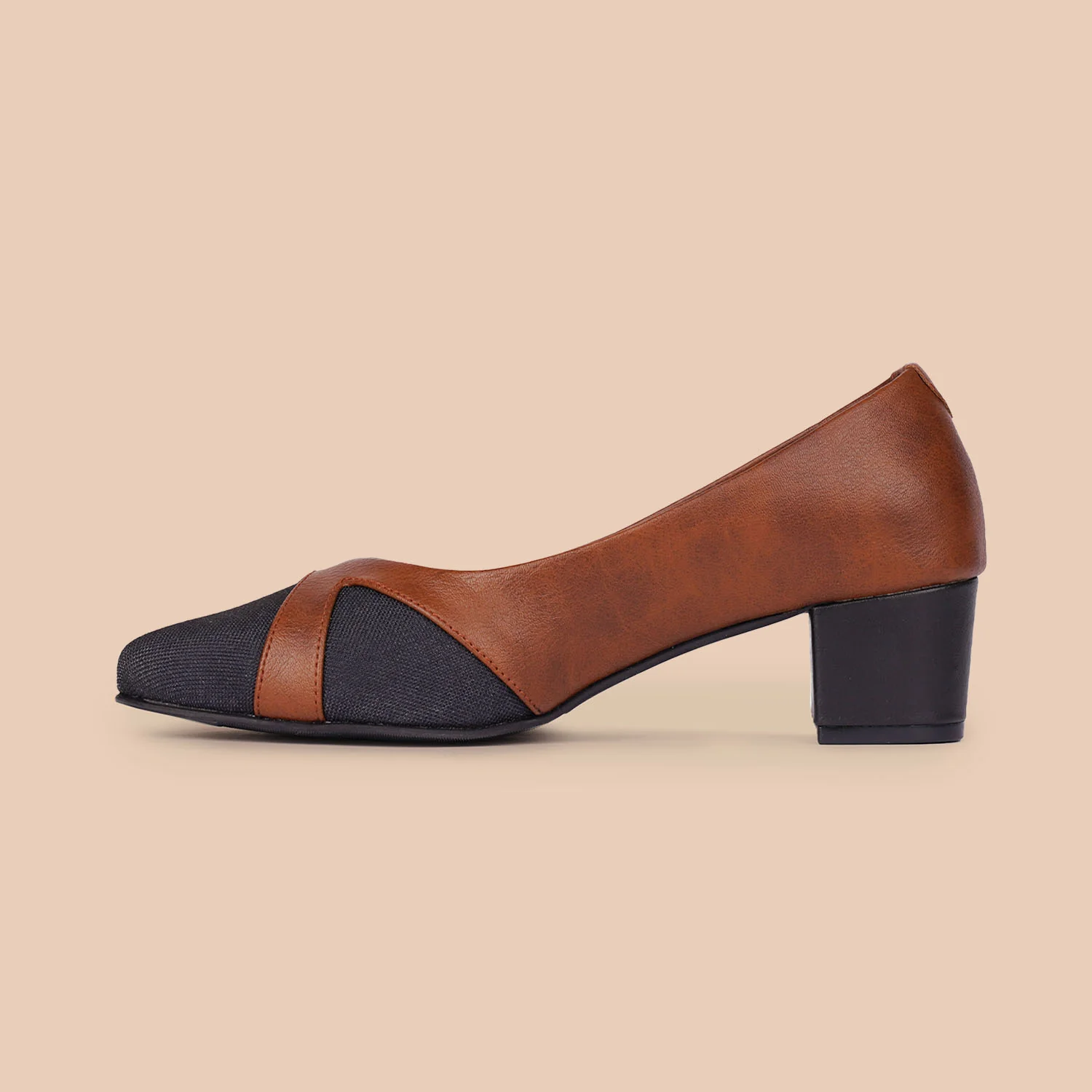Jet Black Formal Block Heels - Image 7