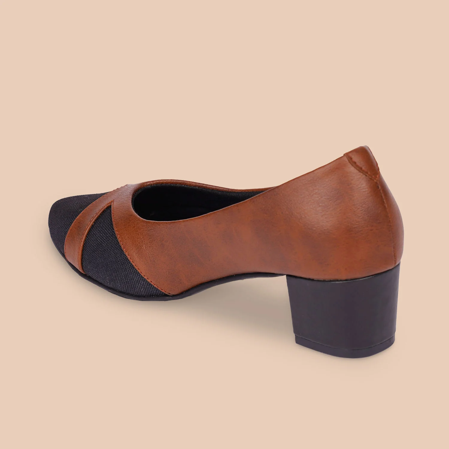 Jet Black Formal Block Heels - Image 8