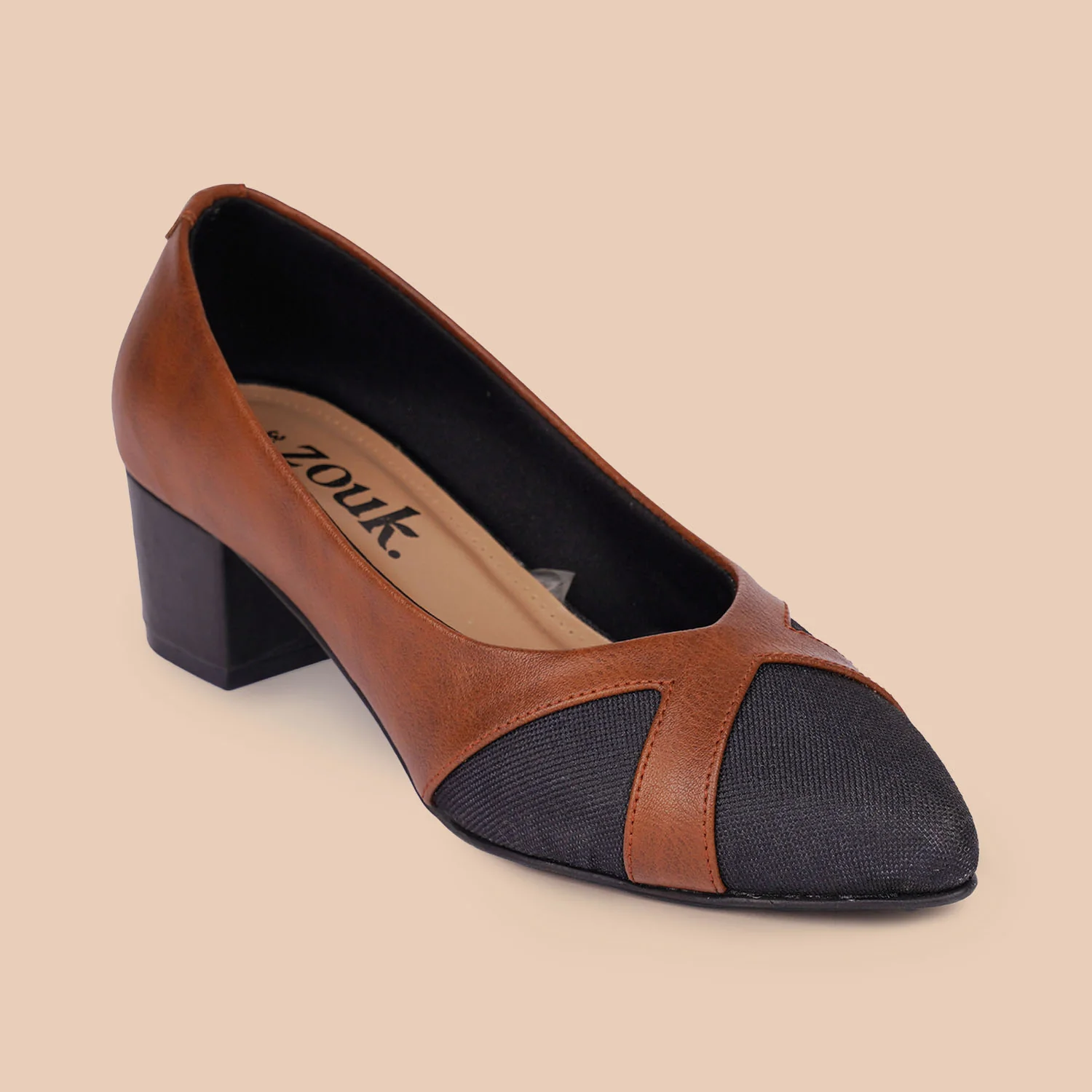 Jet Black Formal Block Heels - Image 9