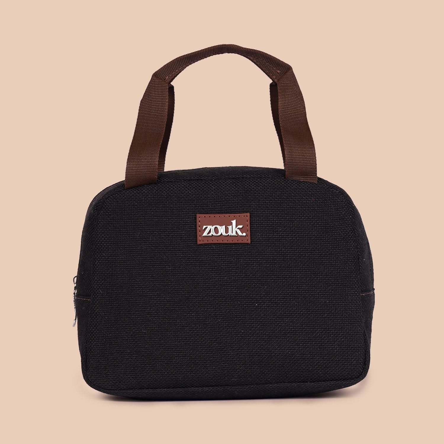 Jet Black Lunch Bag - Image 2