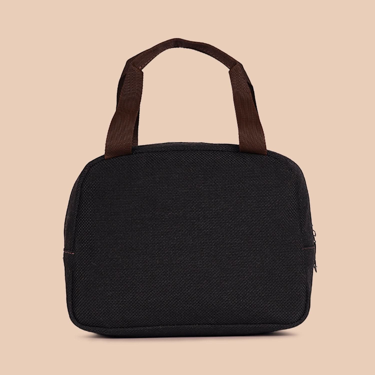 Jet Black Lunch Bag - Image 3
