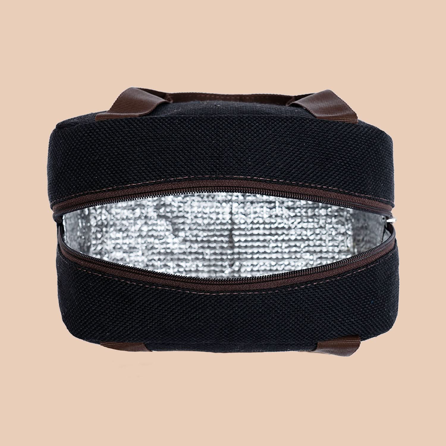 Jet Black Lunch Bag - Image 7