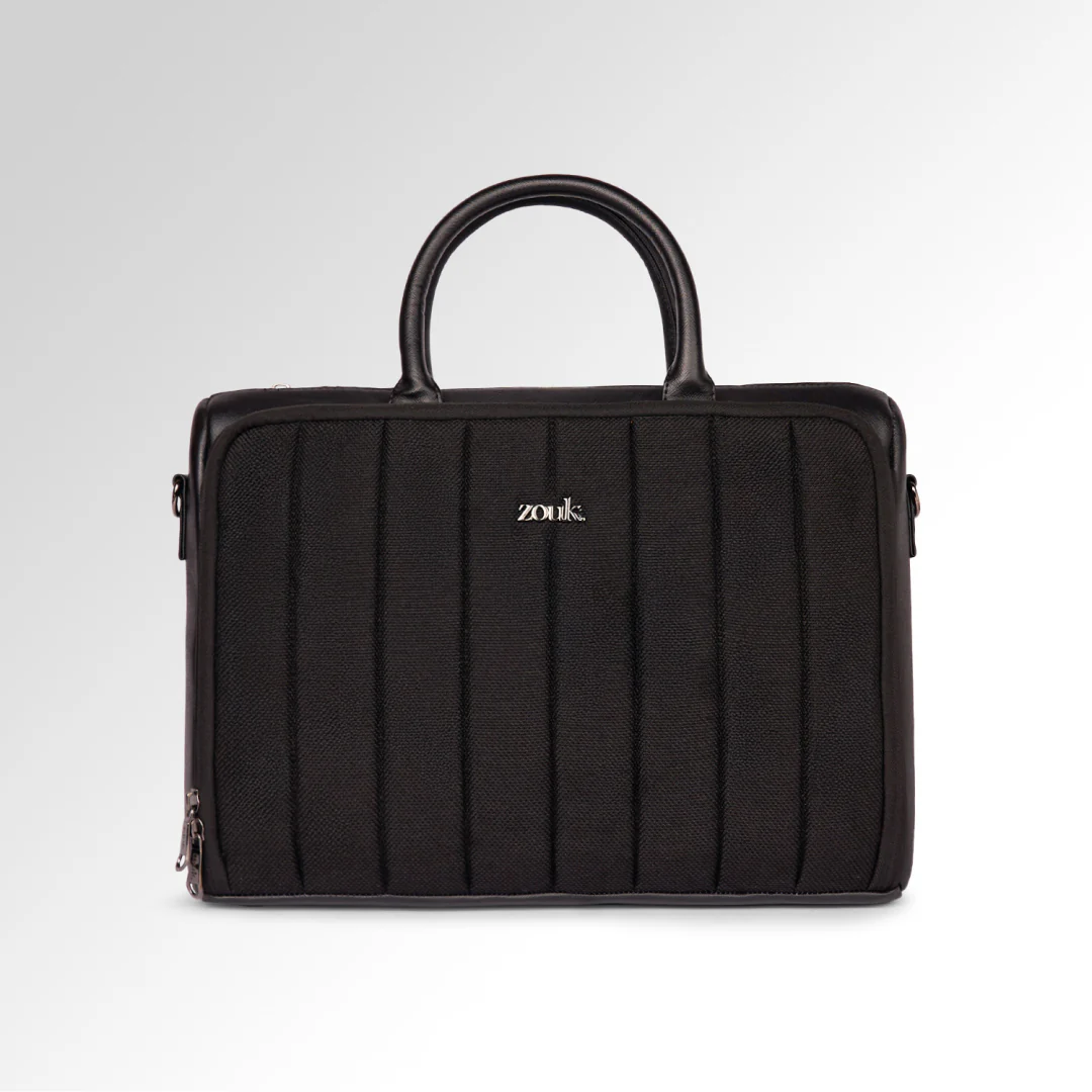 Jet Black Pro Laptop Bag (Black) - Image 3