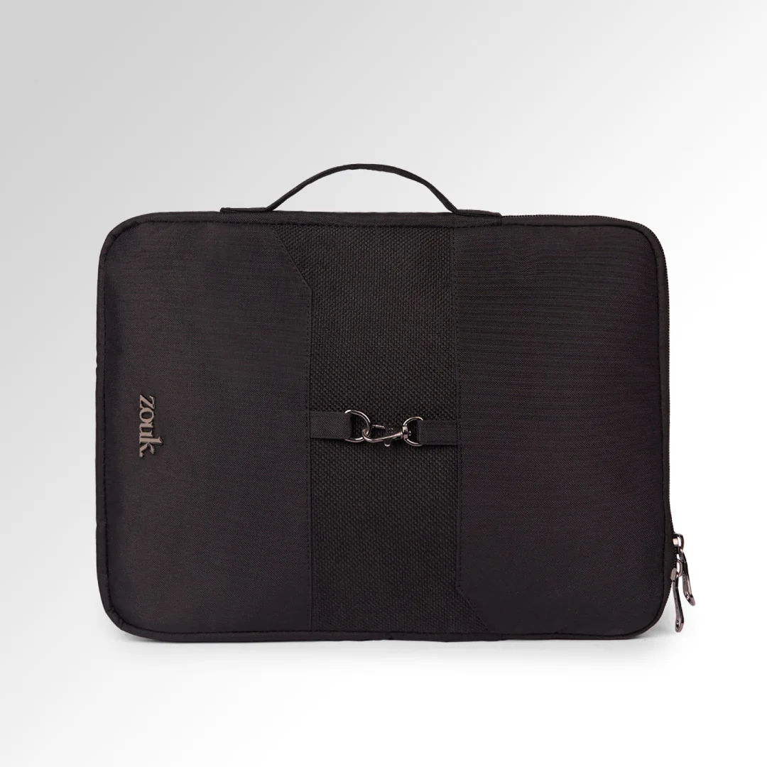 Jet Black Signature Laptop Sleeve - 14inch (Black) - Image 2